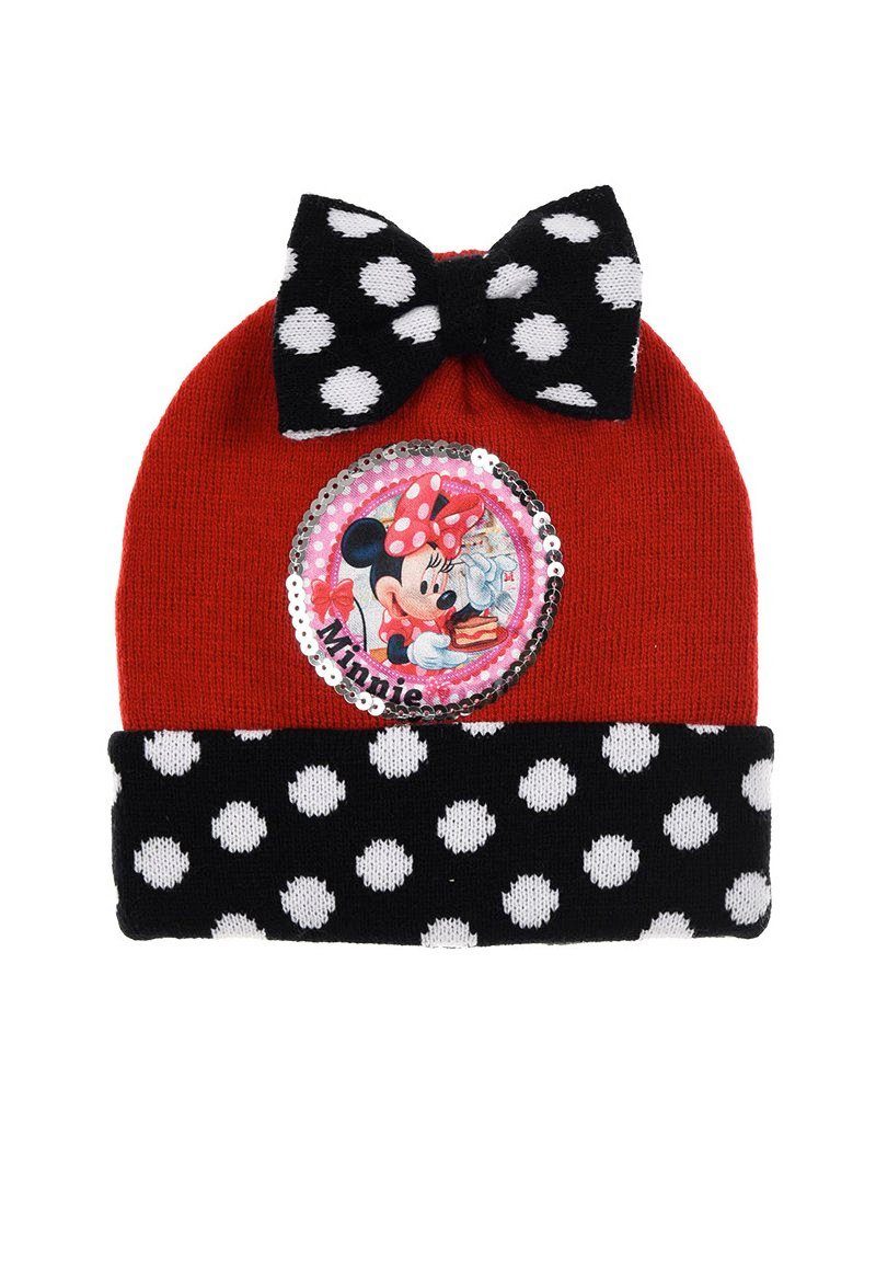 Disney Minnie Mouse Beanie Kinder Mädchen Winter-Mütze Mini Maus