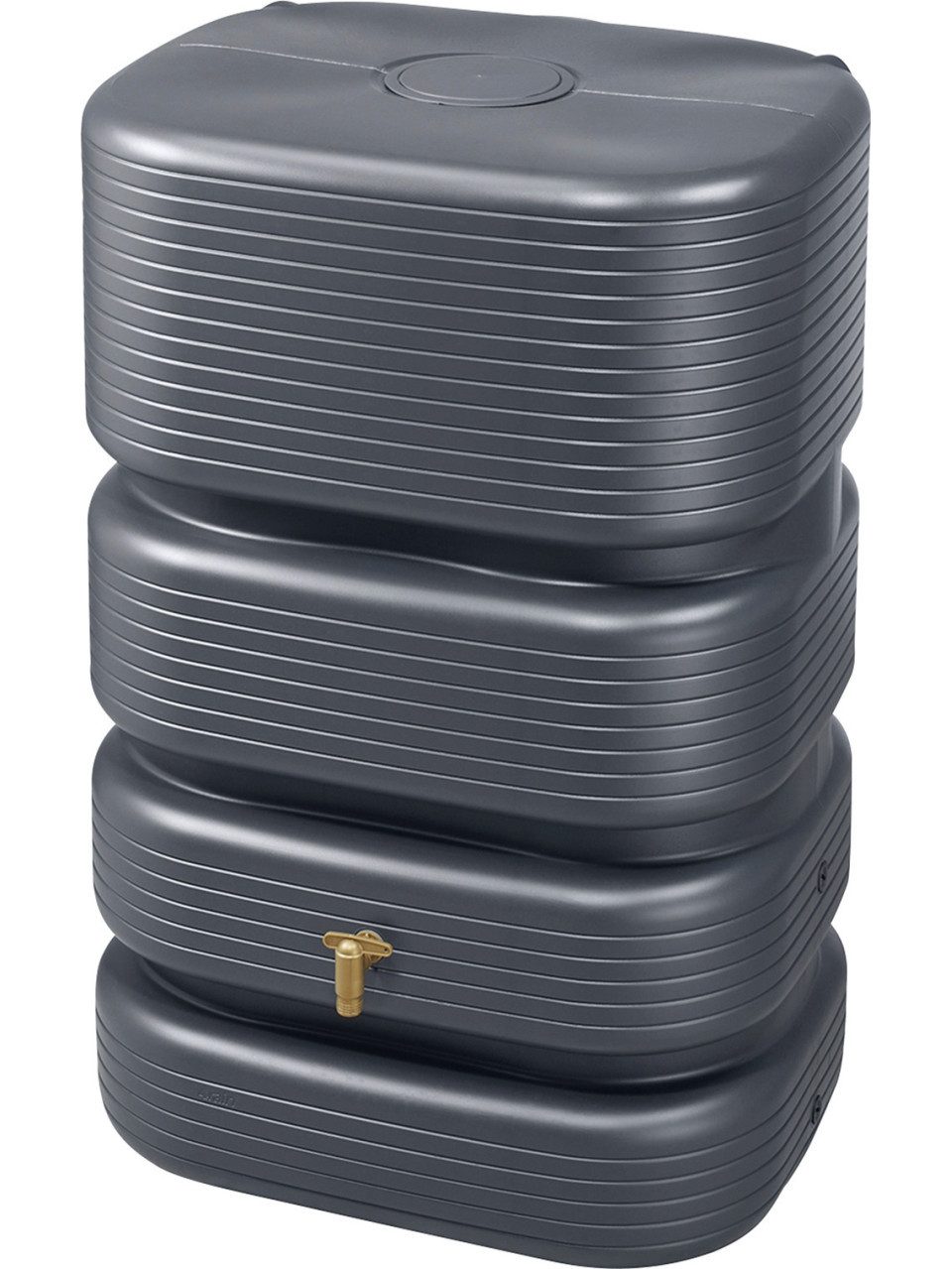 4rain Wassertank 4rain Regentonne Wandtank Quadro 500 L graphitgrau