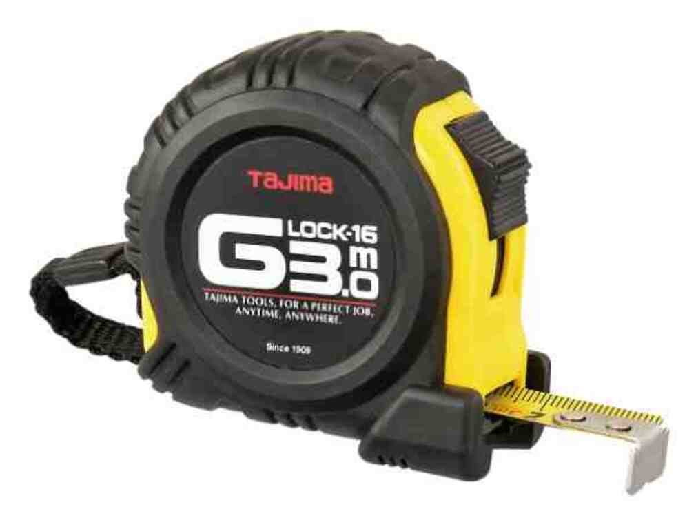 Tajima 3m/16mm gelb, TAJ-26552 Bandmass Maßband TAJIMA G-LOCK