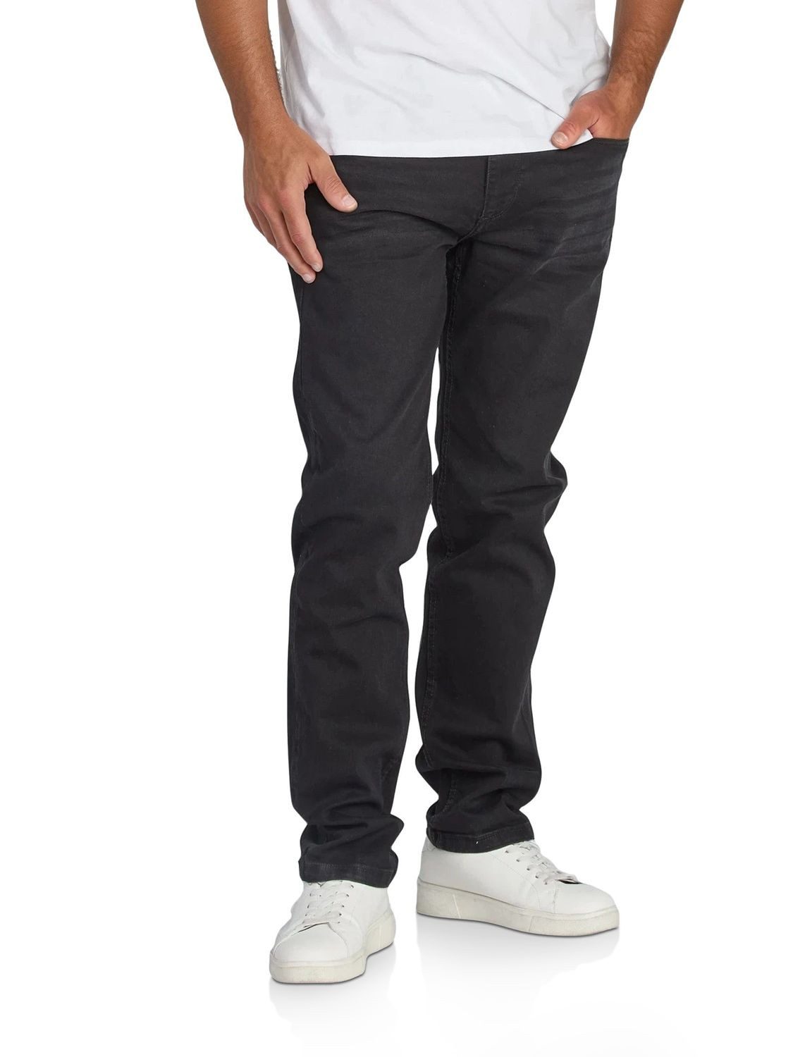 DENIMFY Straight-Jeans Herren Jeanshose DFMiro Straight Fit Jeanshose mit Stretch