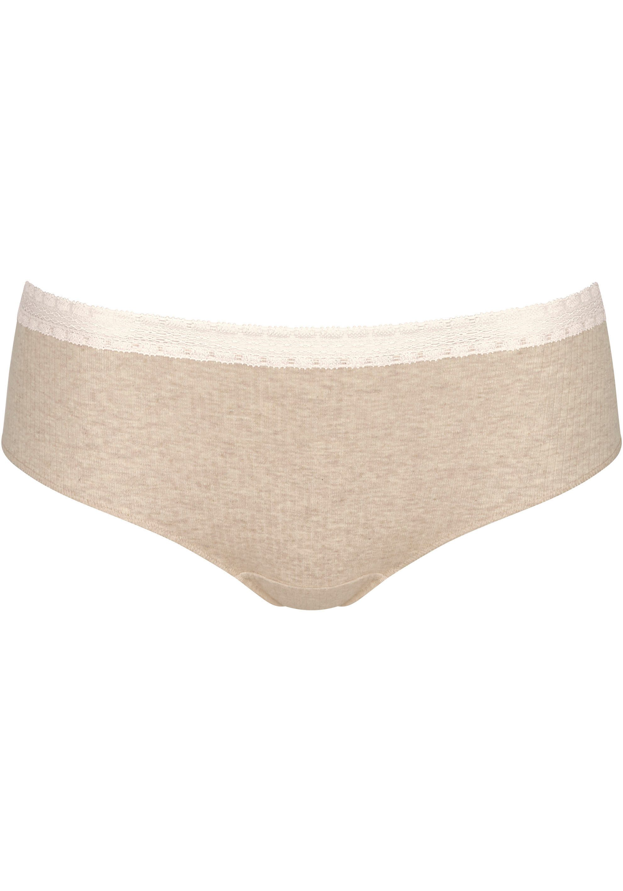 sloggi Hipster "GO Ribbed", (2er Pack), Feinripp, Stretch-Spitze, Baumwollm günstig online kaufen