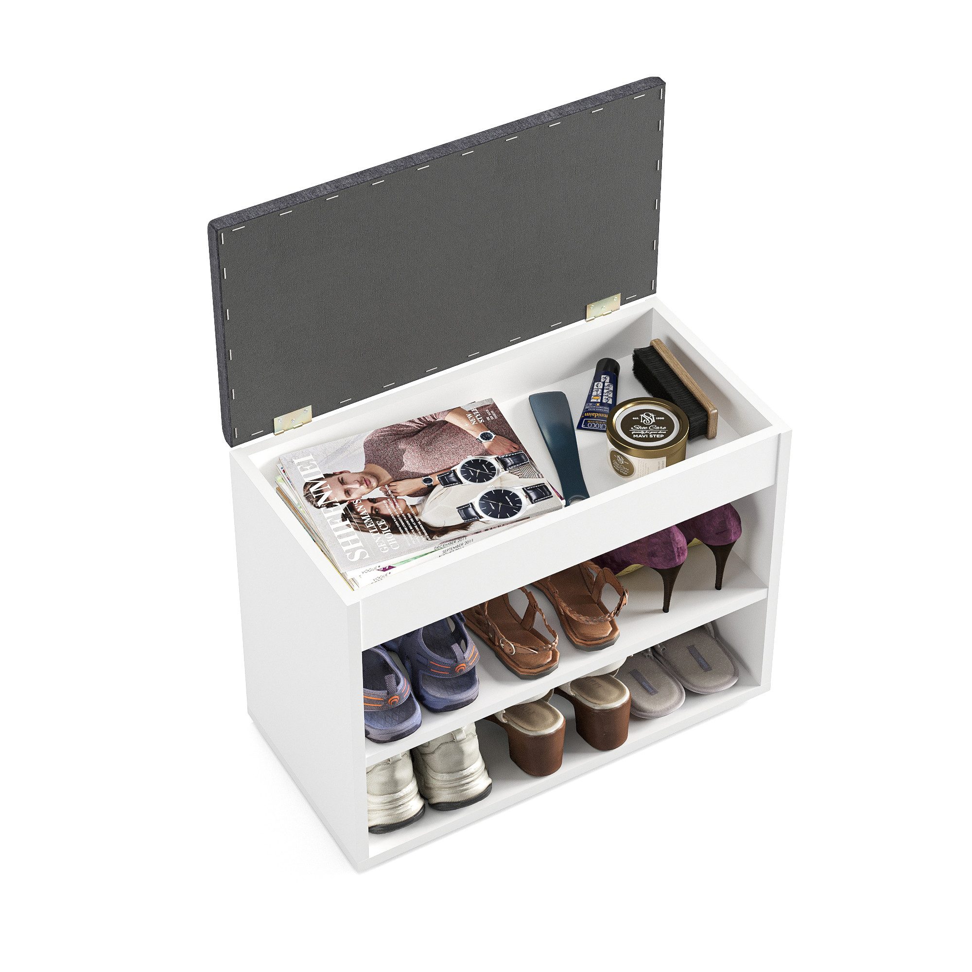 KOMTO Schuhregal Schuhablage Schuhregal Schuhständer Sitzbank günstig online kaufen