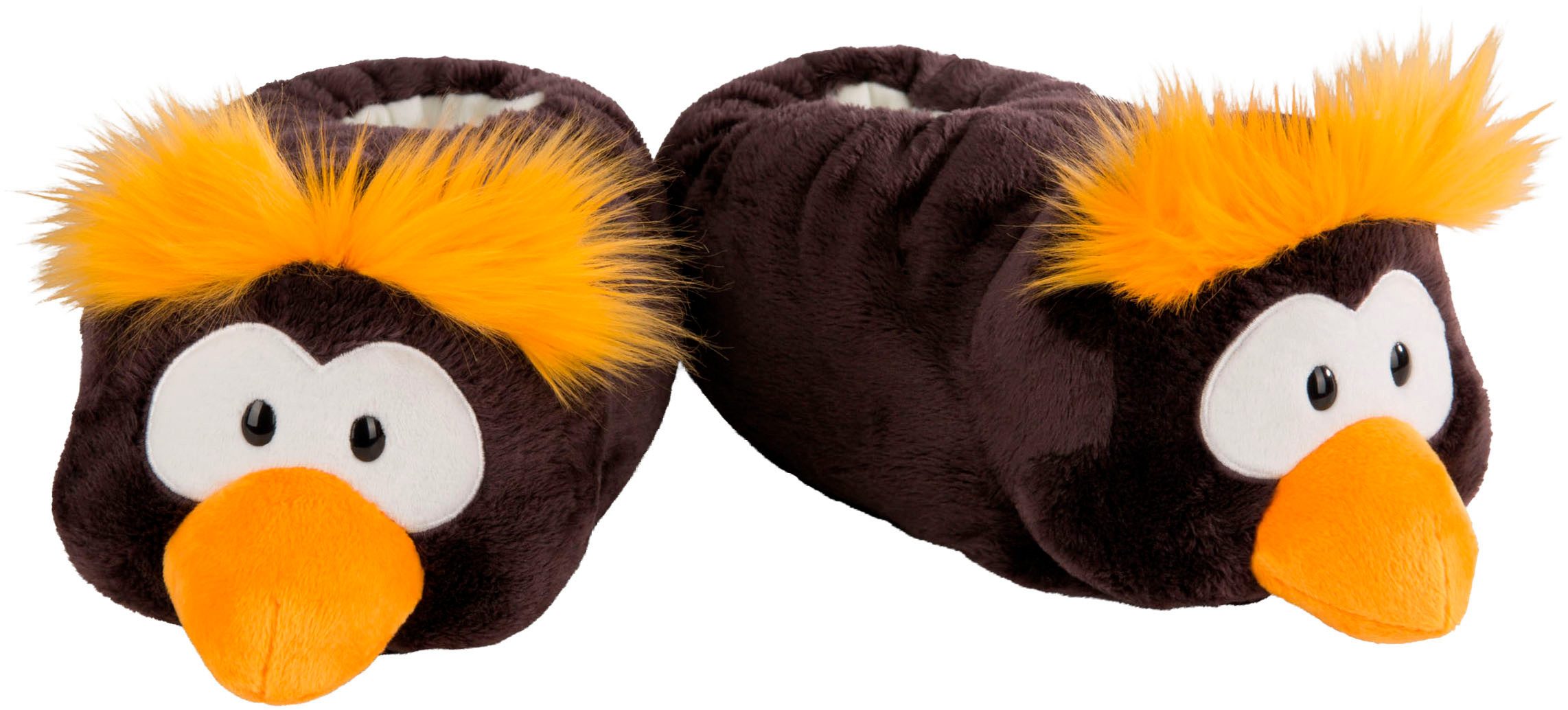 Nici Pinguin Frizzy, figürlich, Größe 34-37 (M) Plüsch Hausschuhe