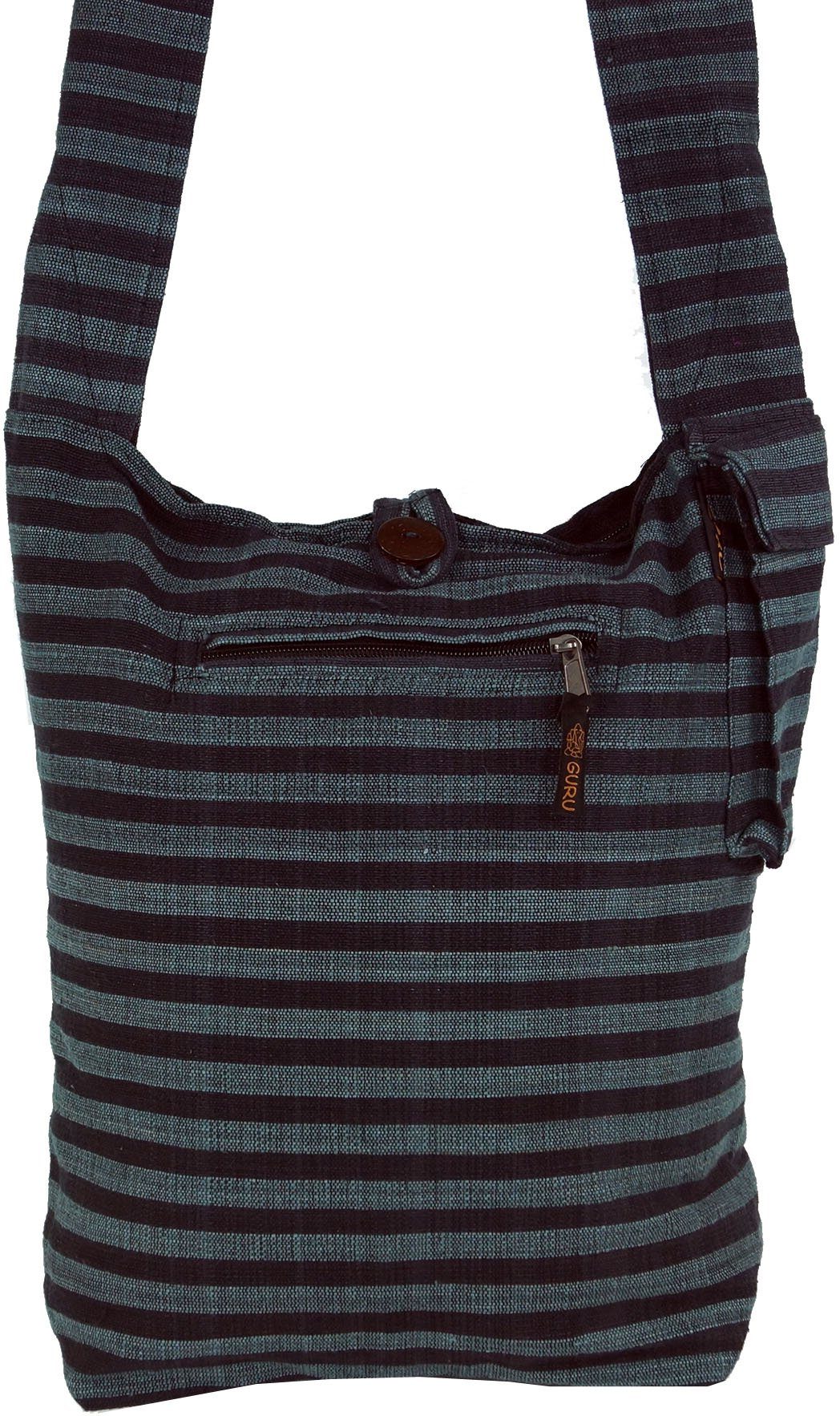 Guru-Shop Schultertasche Sadhu Bag gestreift, Goa Tasche, Schulterbeutel.. günstig online kaufen