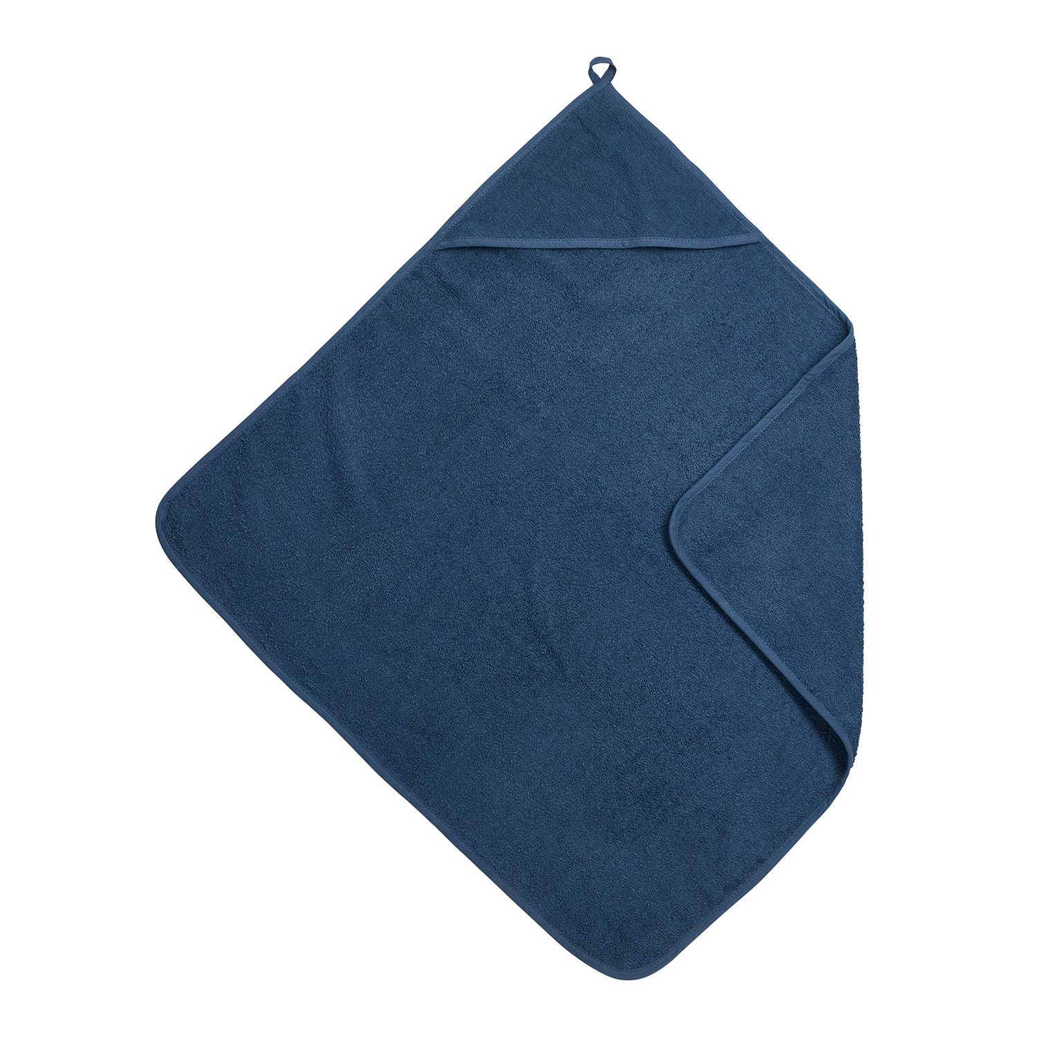 Meyco Baby Kapuzenhandtuch Indigo, Frottee (1-St), 75x75cm