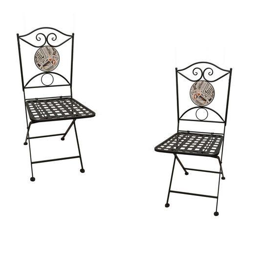 HTI-Line Gartenmöbelset »Metallstuhl 2er Set Newspaper«, (2-tlg) online