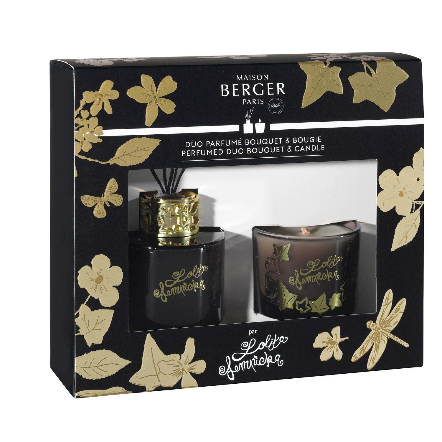 MAISON BERGER PARIS Raumduft Geschenkset Duo Bouquet und Kerze Lolita Lempicka Black (2-St)