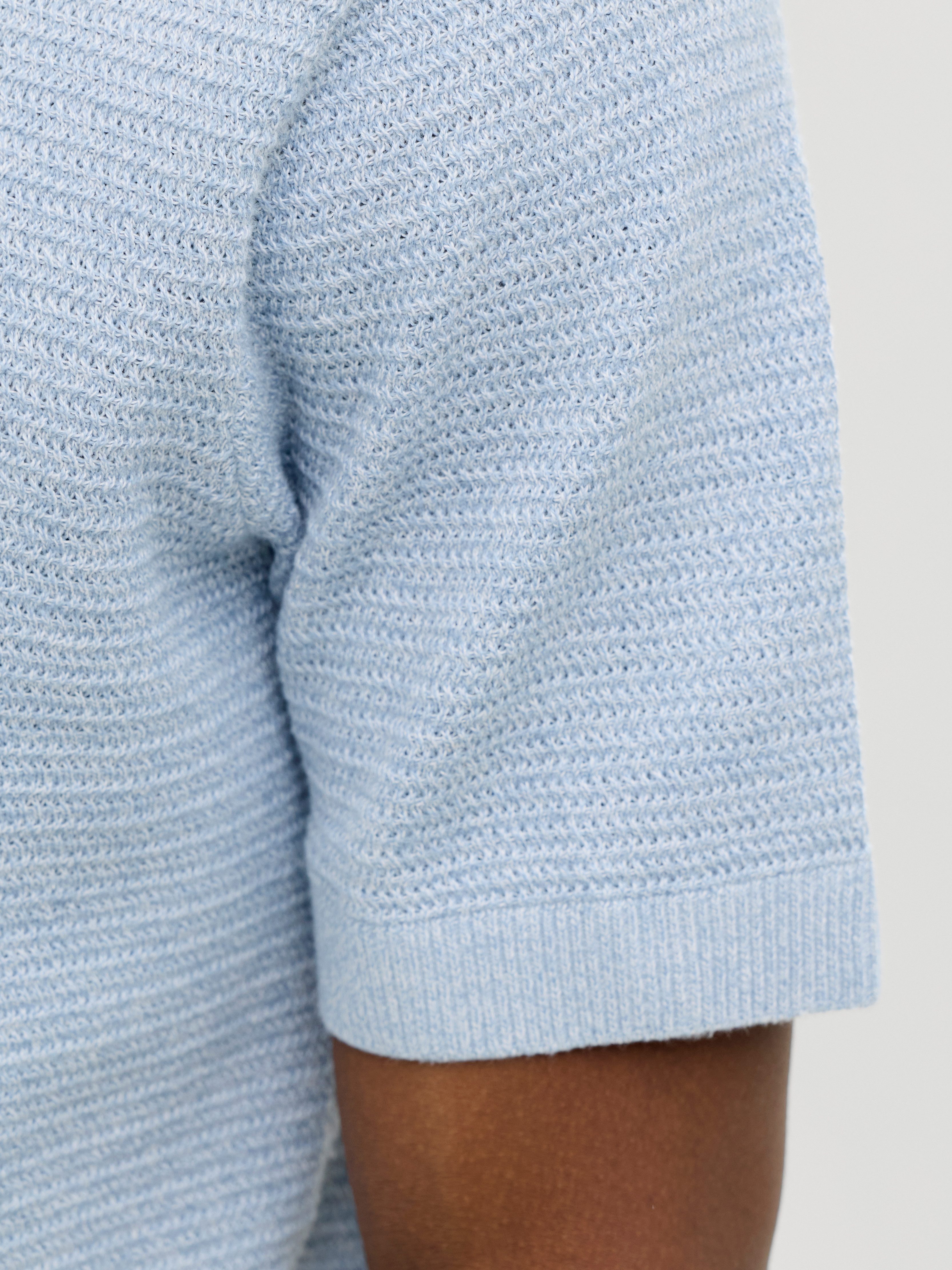 Jack & Jones Polokragenpullover JPRBLURILEY KNIT POLO SS SN Baumwolle, regular fit