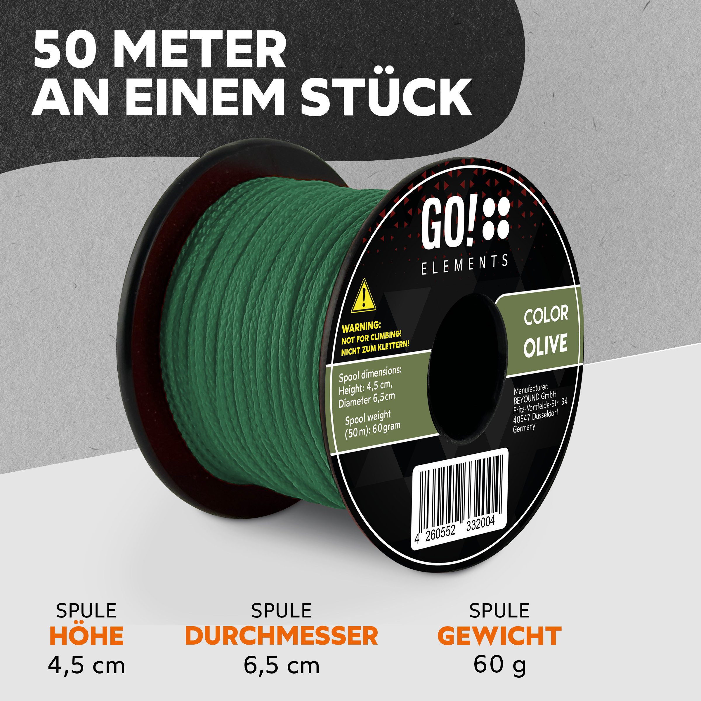 GO!elements Seil Nano Cord - 0,75mm