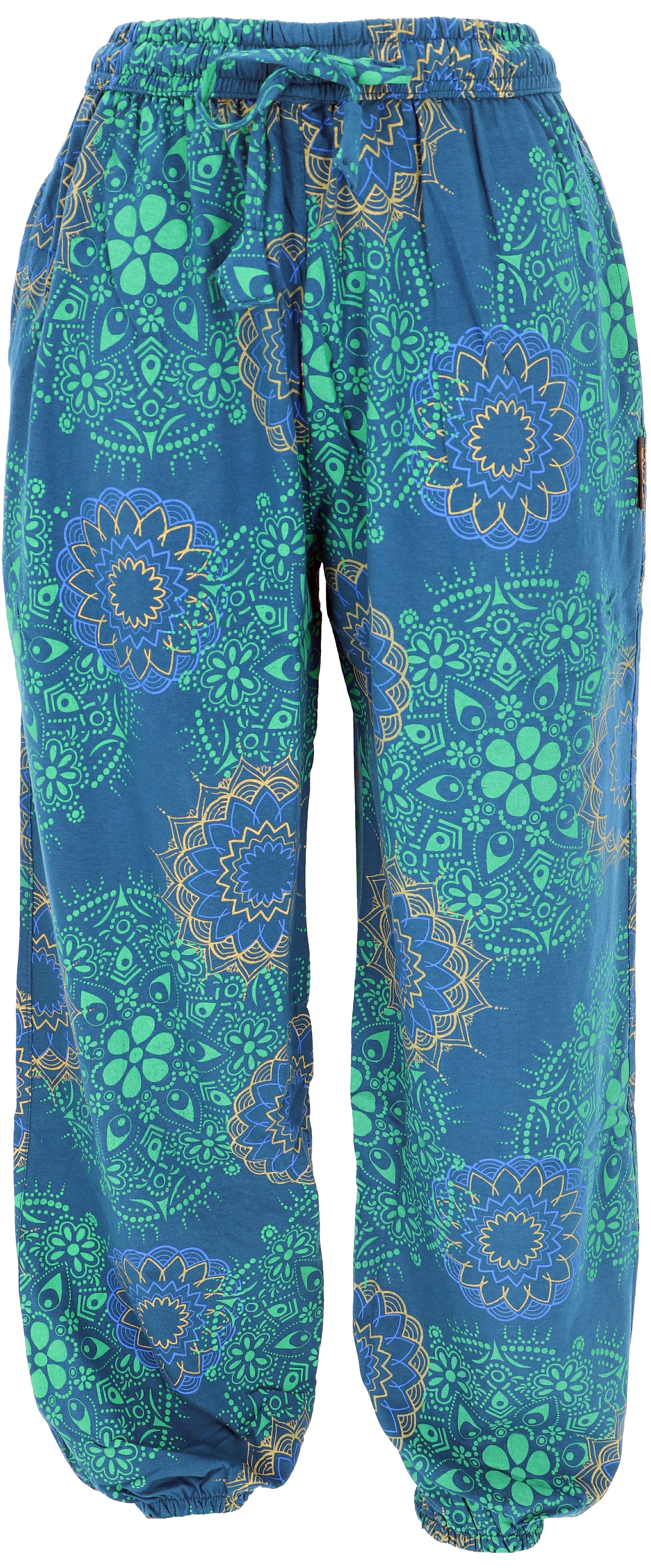 Guru-Shop Relaxhose Weite Pluderhose mit Boho günstig online kaufen