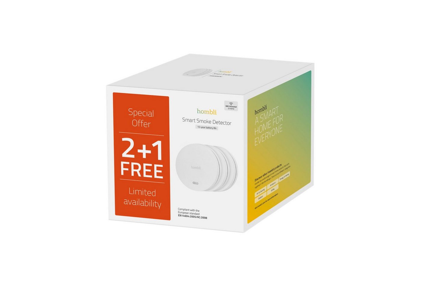 Thumbnail - Hombli Sensor smarter Rauchmelder (3er-Pack)