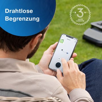 ECOVACS Rasenmähroboter GOAT G1-800 Grey, bis 800 m² Rasenfläche, (Set), mit intelligenter 3D-Hindernisvermeidung