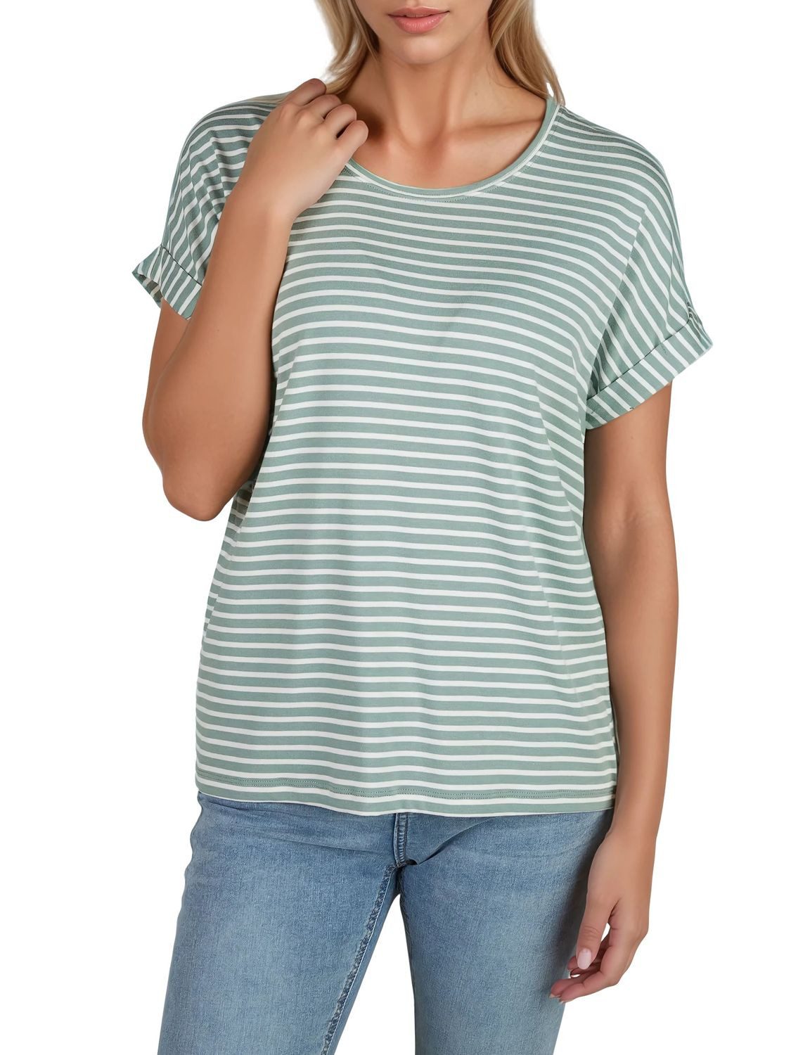 ONLY T-Shirt Damen Top MOSTER Regular Fit (2-tlg) Basic Kurzarm Tee Shirt m günstig online kaufen