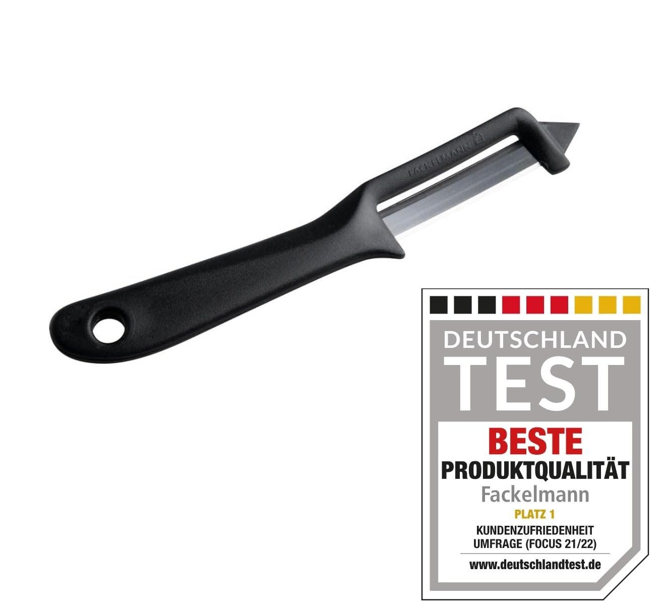 FACKELMANN Spargelschäler 2er Set Universalschäler mit Edelstahlklinge für Gemüse und Obst, Robuster Sparschäler, ideal für Spargel