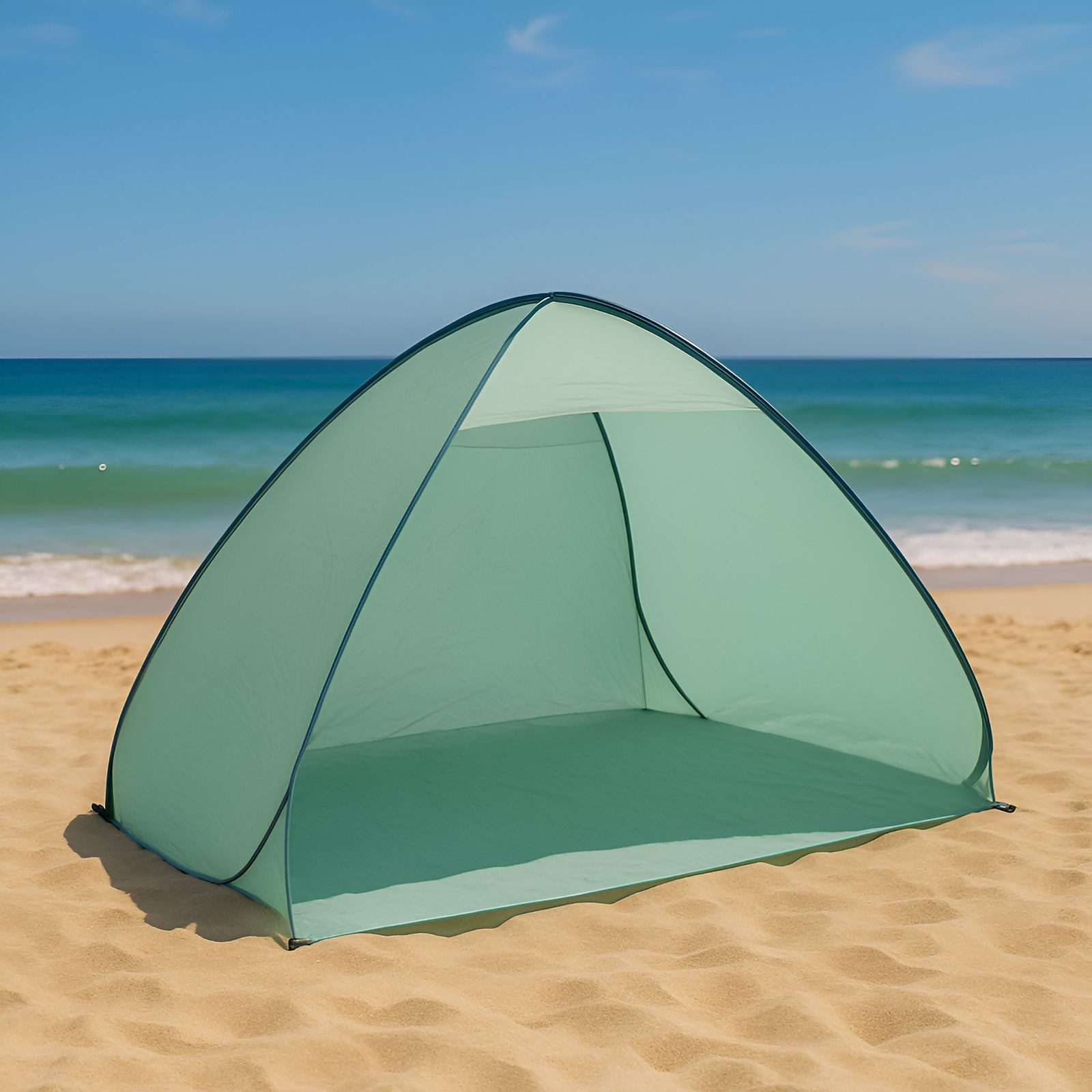 BURI Kuppelzelt Pop-Up Strandmuschel Windschutz Sonnenschutz günstig online kaufen