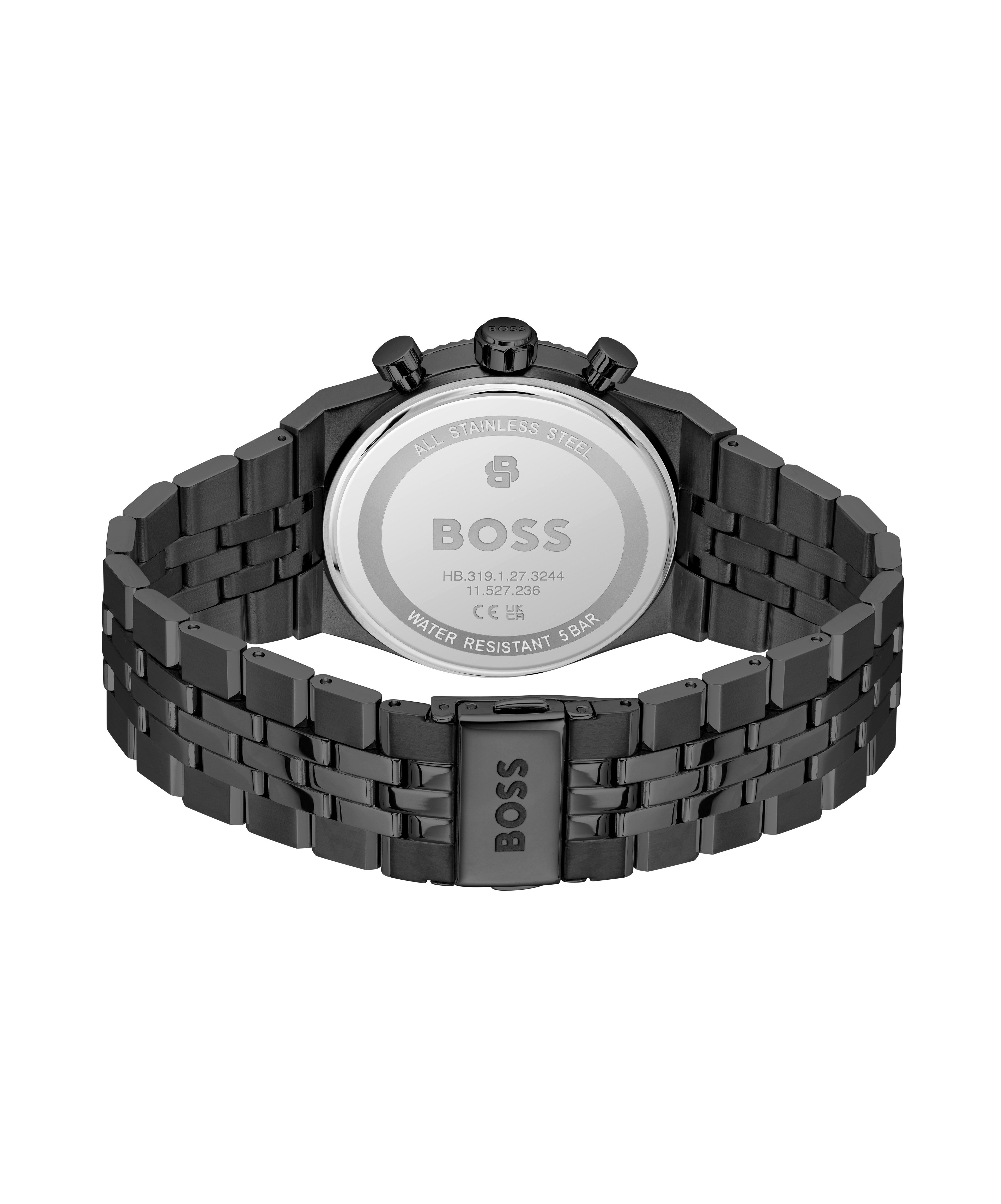 BOSS Chronograph CANDOR PRIME 1514308, Quarzuhr, Armbanduhr, Herrenuhr, Edelstahlarmband, analog, Tag
