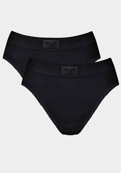 sloggi Jazz-Pants Slips Double Comfort Tai 2P (Packung, 2-St) mit Logo am Bund