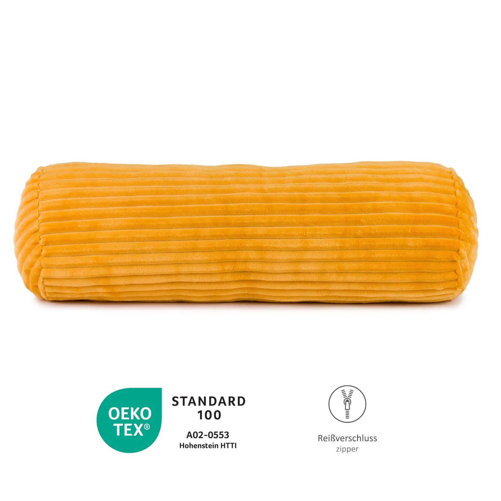 liebling Dekokissen Kopfkissen mit Cord-Optik, mit Reißverschluss konfektioniert, Ökotex Standard 100