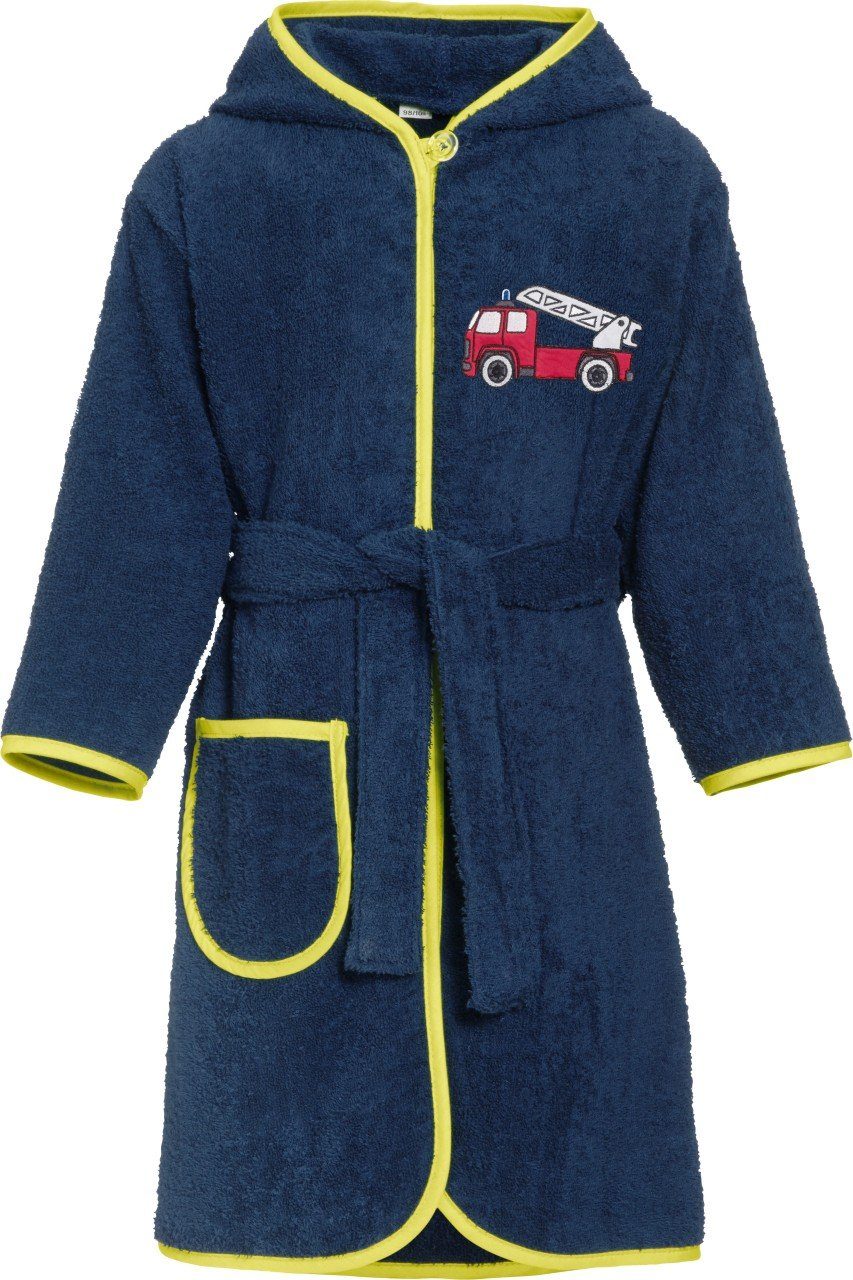 Playshoes Kinderbademantel Frottee-Bademantel Feuerwehr
