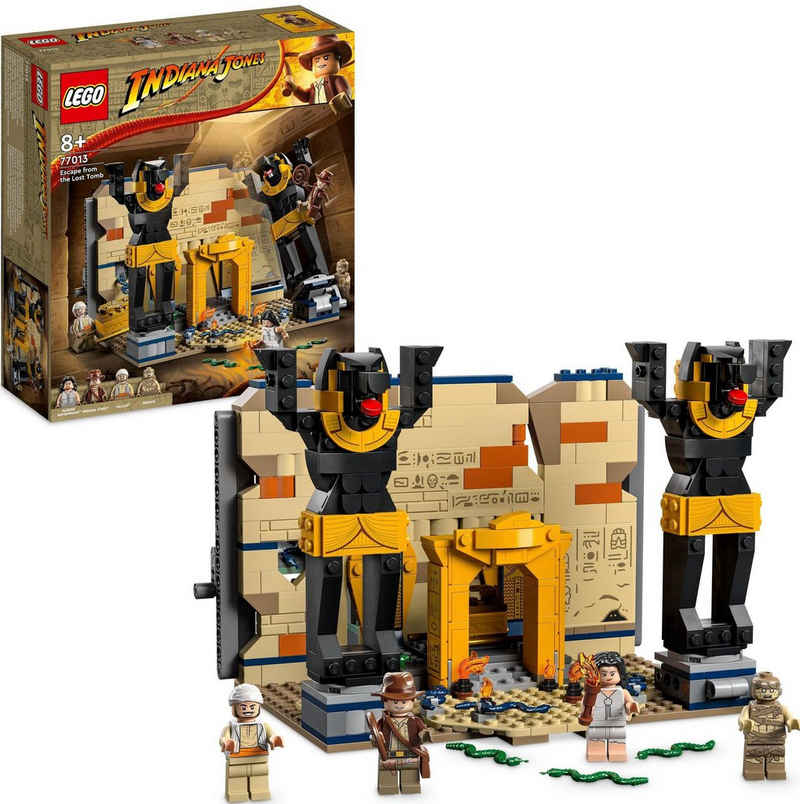 LEGO® Konstruktionsspielsteine Flucht aus dem Grabmal (77013), LEGO® Indiana Jones, (600 St), Made in Europe