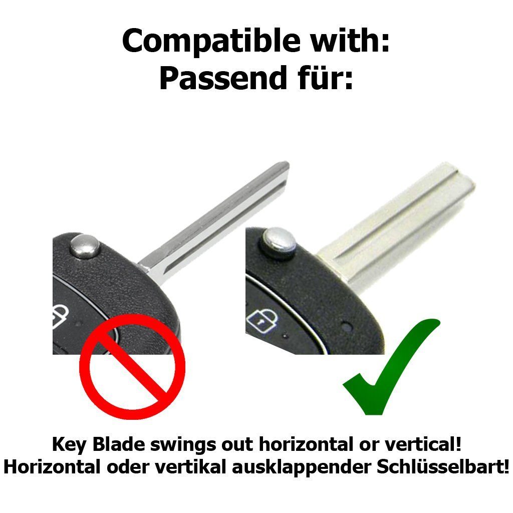 mt-key Schlüsseltasche Autoschlüssel Softcase Elantra für Weiß, Hyundai 3 i40 Silikon i10 Tasten Tucson i20 ix25 ix35 Sonata Schutzhülle