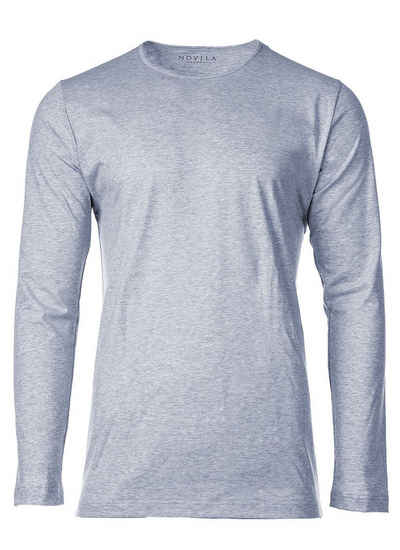 Novila Sweatshirt »Herren Shirt, langarm - Loungewear, Rundhals, 1/1«