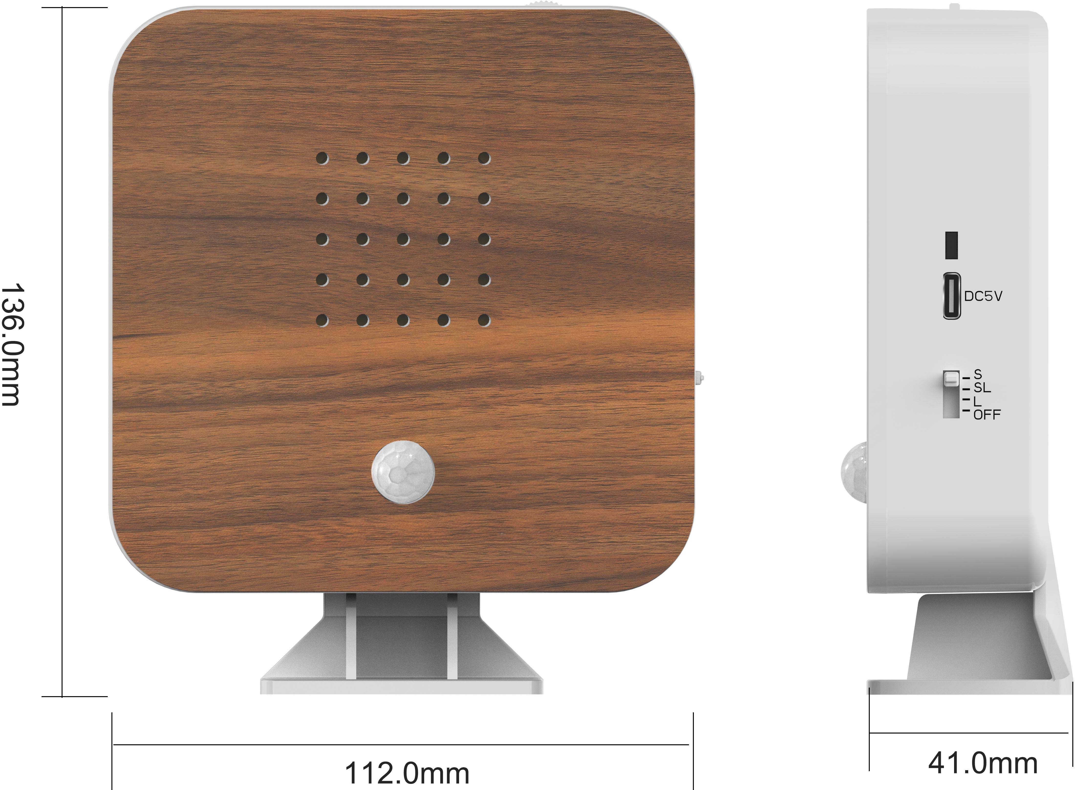 Northpoint LED Dekolicht Naturgeräuschebox Vogelzwitscher Bewegungsmelder Licht Aufladbar – Bild 3 von 5
