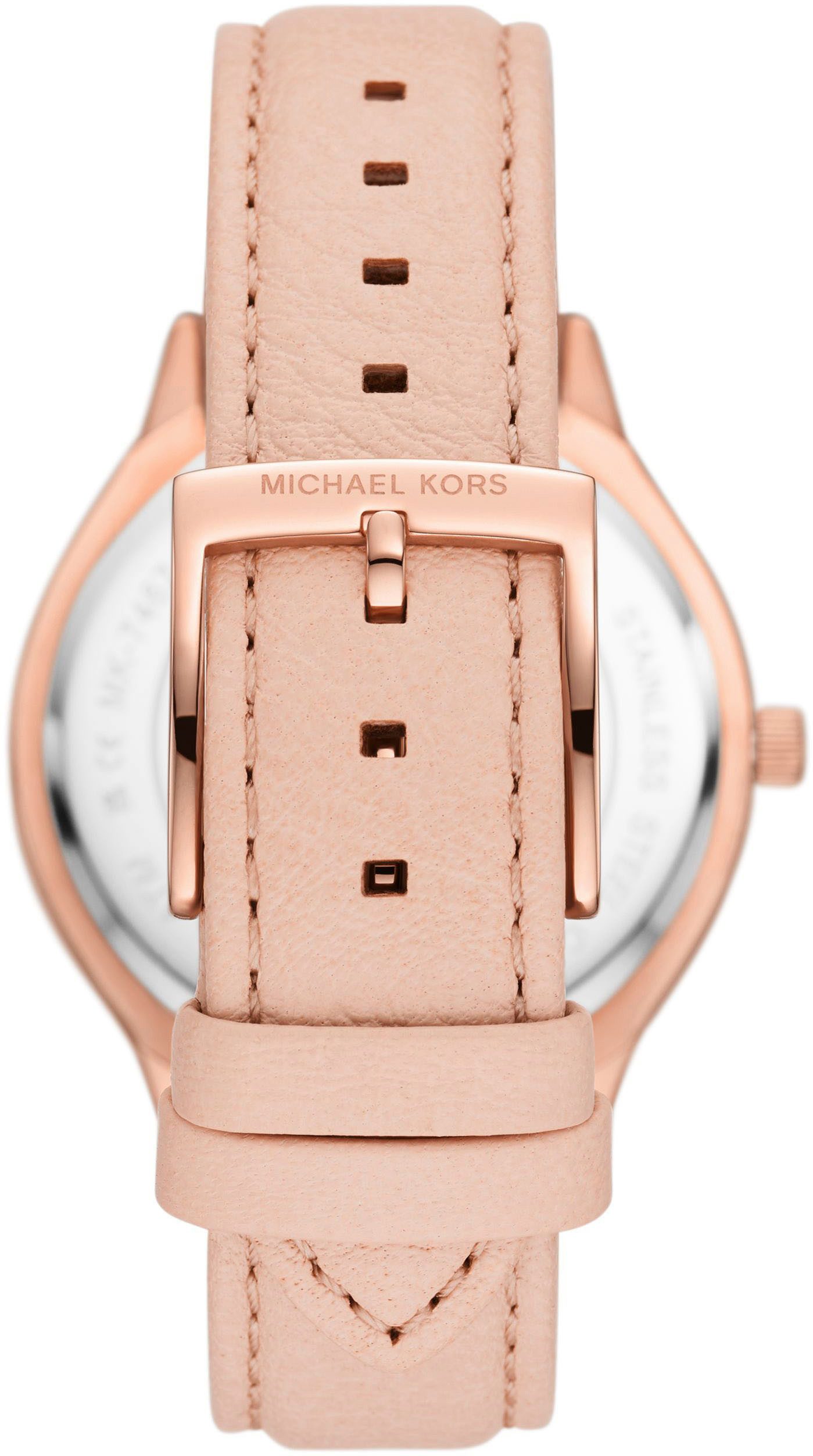 MICHAEL KORS Quarzuhr SLIM RUNWAY MK7545, Armbanduhr, Damenuhr, Lederarmband, analog