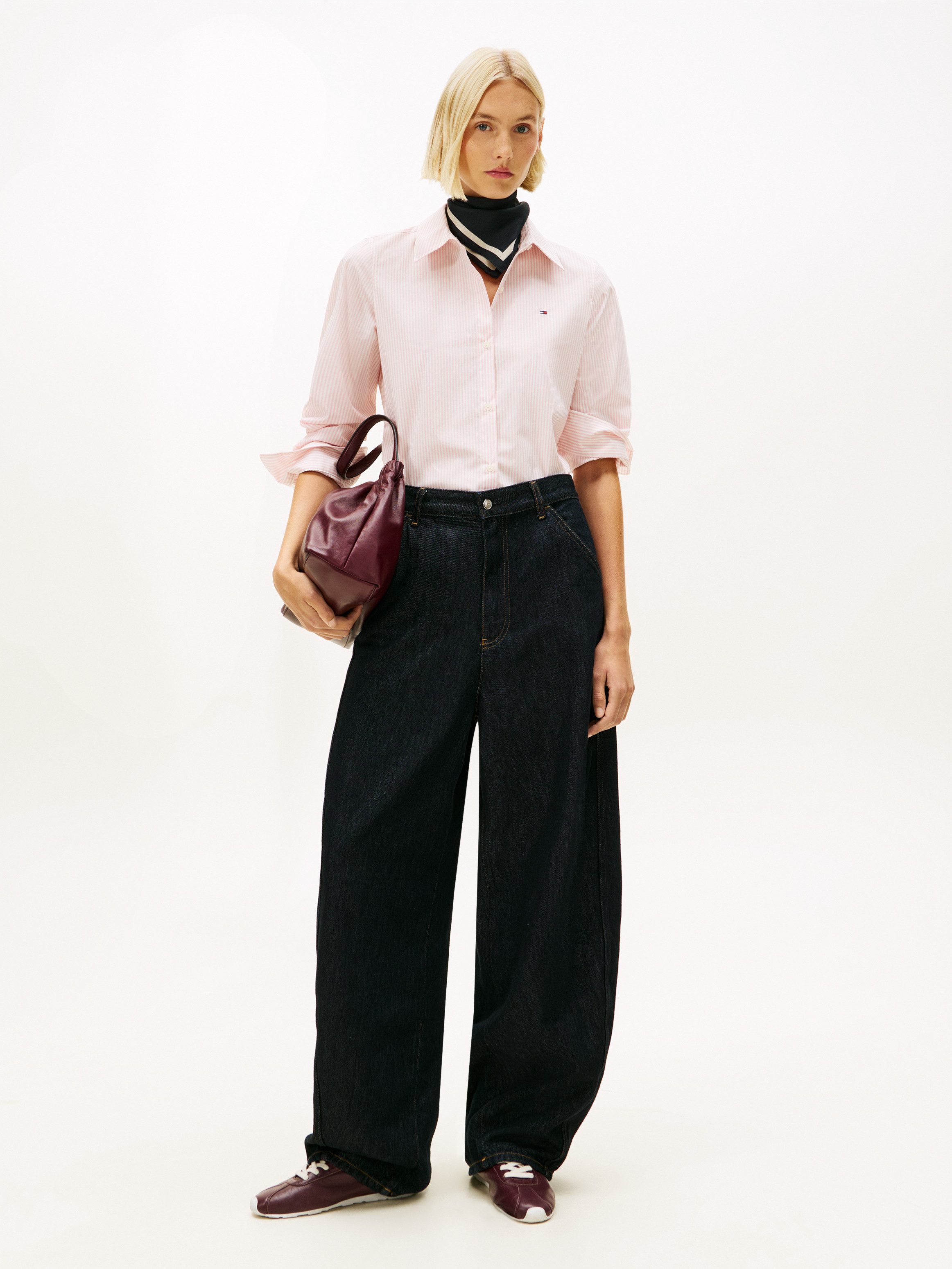 Tommy Hilfiger Hemdbluse ESS POPLIN REGULAR SHIRT Langarm, Regular Fit