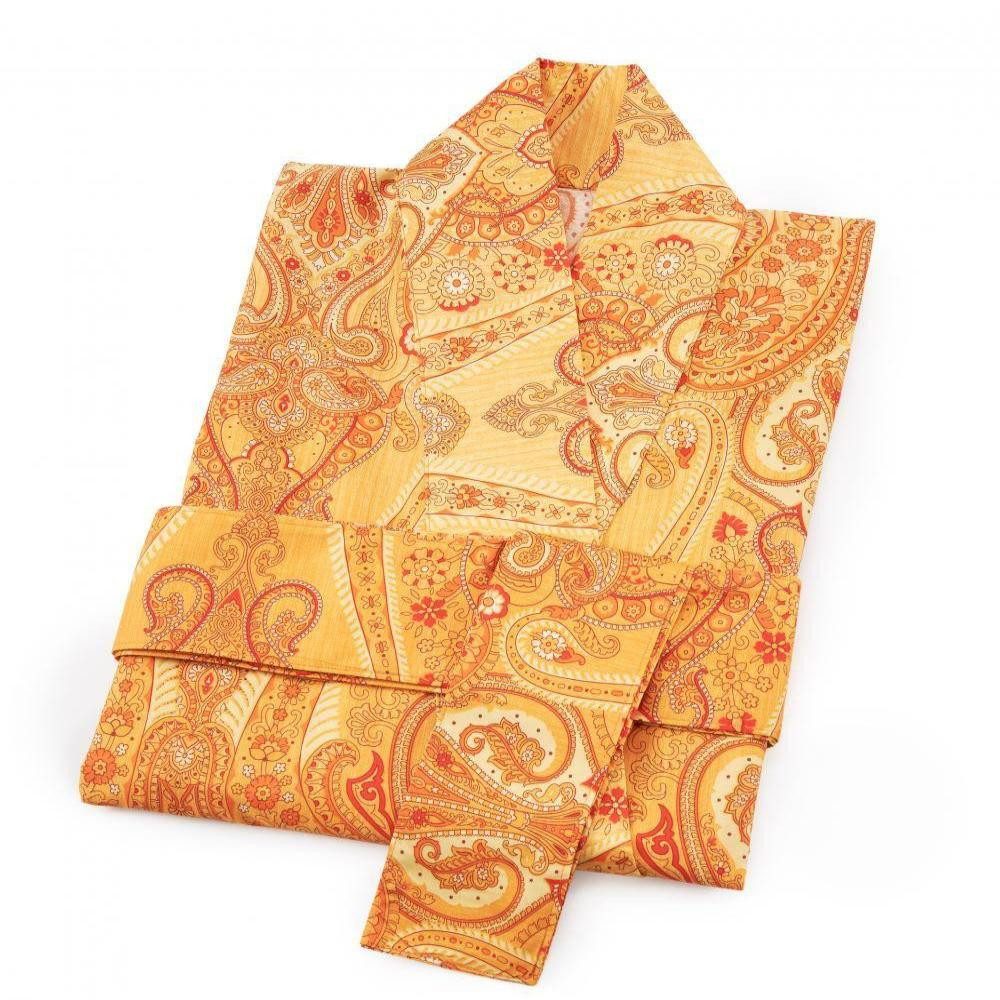 Bassetti Kimono Kimono Ragusa Y1 in S/M, 130, Mako Satin, im Geschenkkarton, mit Bindegürtel