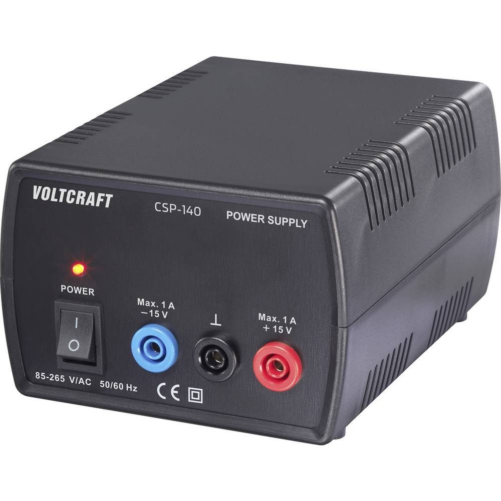 VOLTCRAFT CSP-140 Labornetzgerät Gleichspannung symmetrisch 15 V/DC (max) 1 A Labor-Netzteil