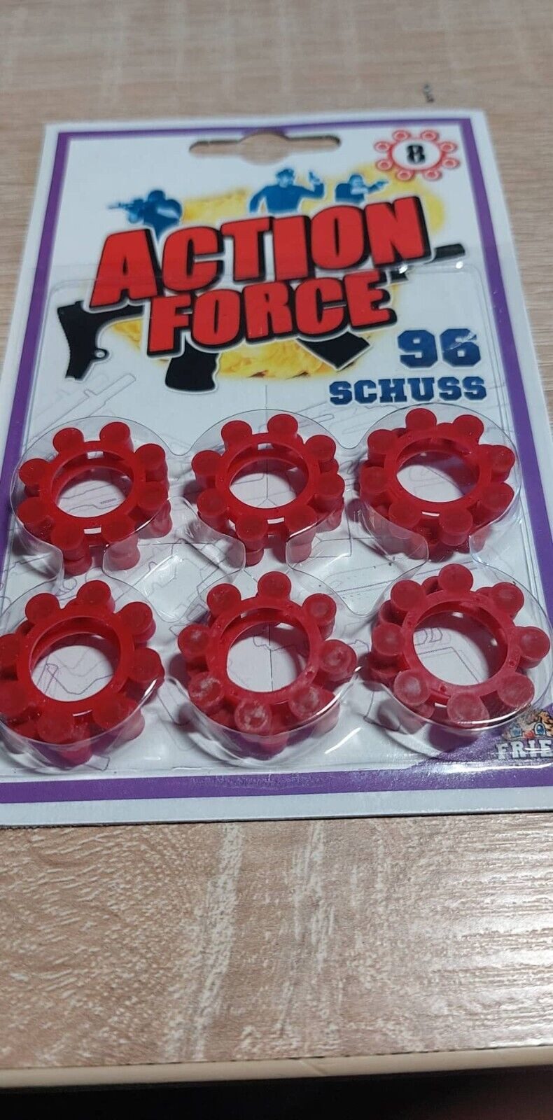 Fries Spielzeugmunition 8-er Ring 96 Schuss Munition Karneval Party Kinder Pistolen Revolver, 8er Ringe