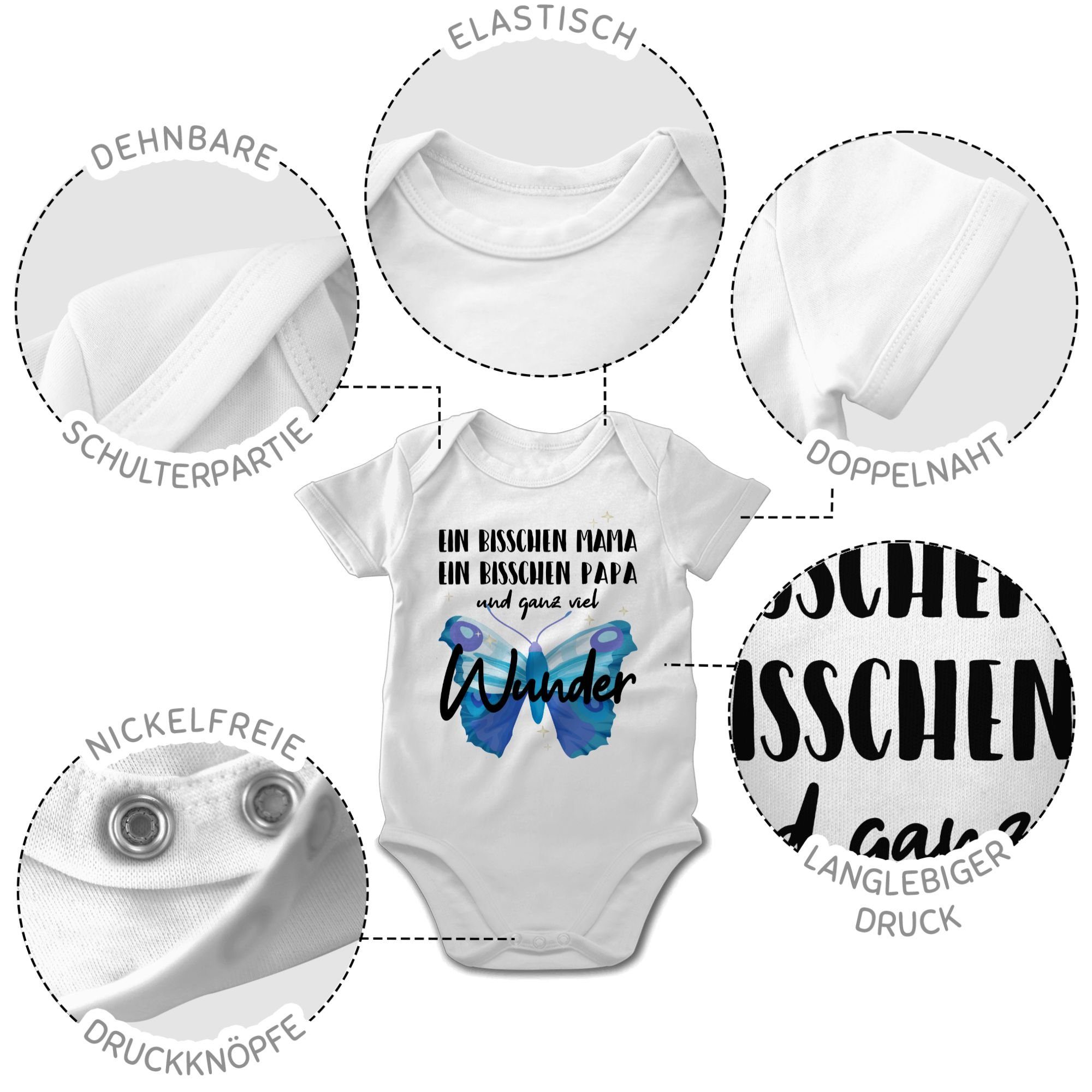 Shirtracer Shirtbody Ganz viel Wunder Strampler Baby Mädchen & Junge