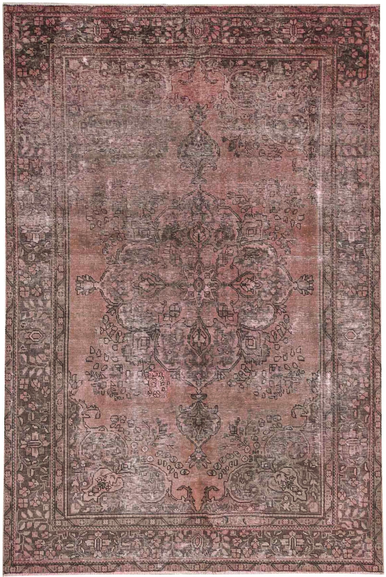 Nain Trading Orientteppich Vintage 193x291 Handgeknüpfter Moderner Orientteppich / Perserteppich, rechteckig, Höhe: 8 mm