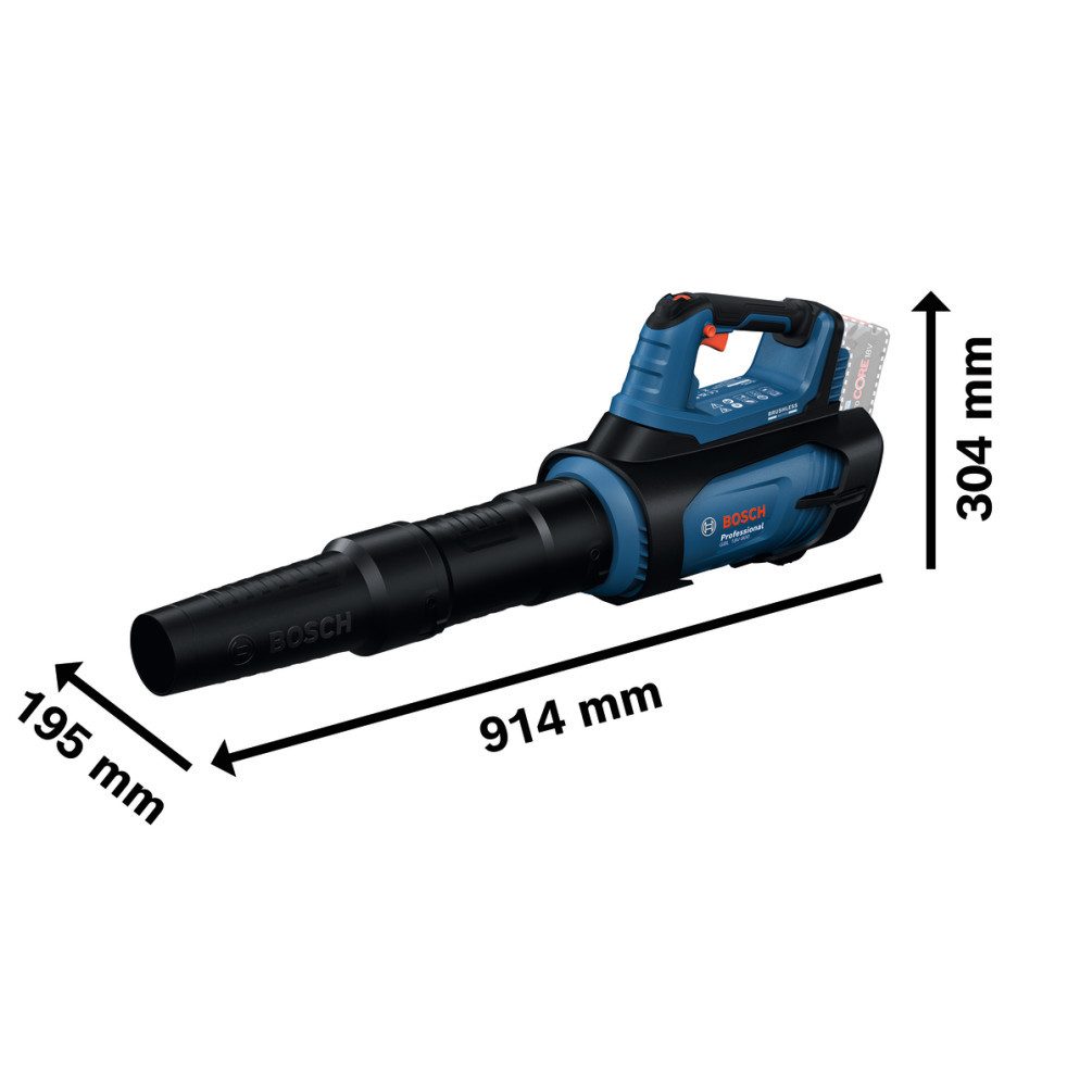 BOSCH Akku-Gebläse GBL18V-800 Professional Akku Laubbläser 18 Volt