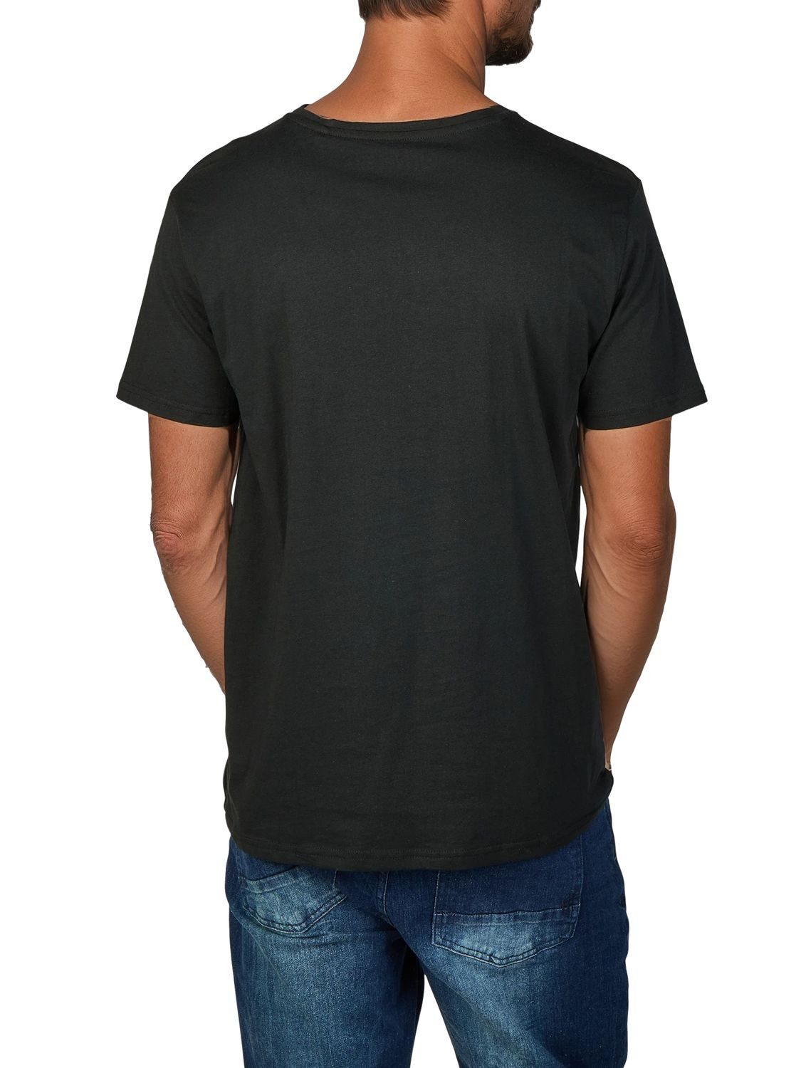 riverso T-Shirt Herren Printshirt RIVLeon Regular Fit (1-tlg) Kurzarm Tee Shirt mit Rundhalsausschnitt aus 100% Baumwolle