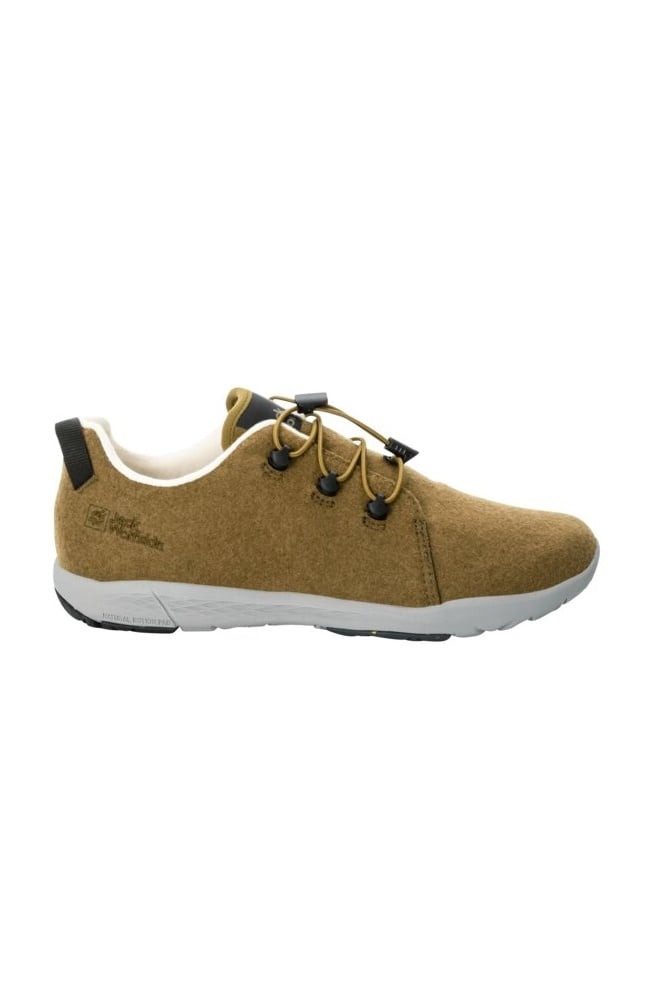 Jack Wolfskin Sneaker Spirit Wool Low (leichte, flexible Sohle) braun Damen Wanderschuh