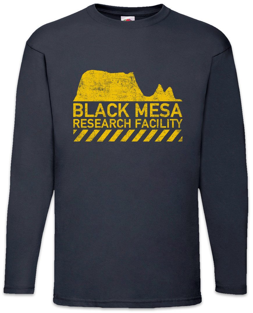 Langarmshirt Black Mesa Langarm T-Shirt Research Facility Gamer Gaming PC Half Fun