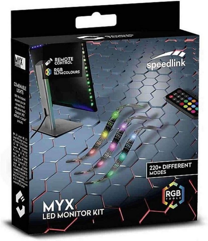 Speedlink LED Stripe MYX LED Monitor Kit, Über 220 verschiedene  Beleuchtungsmodi | Alle Modi per Fernbedienung einstellbar