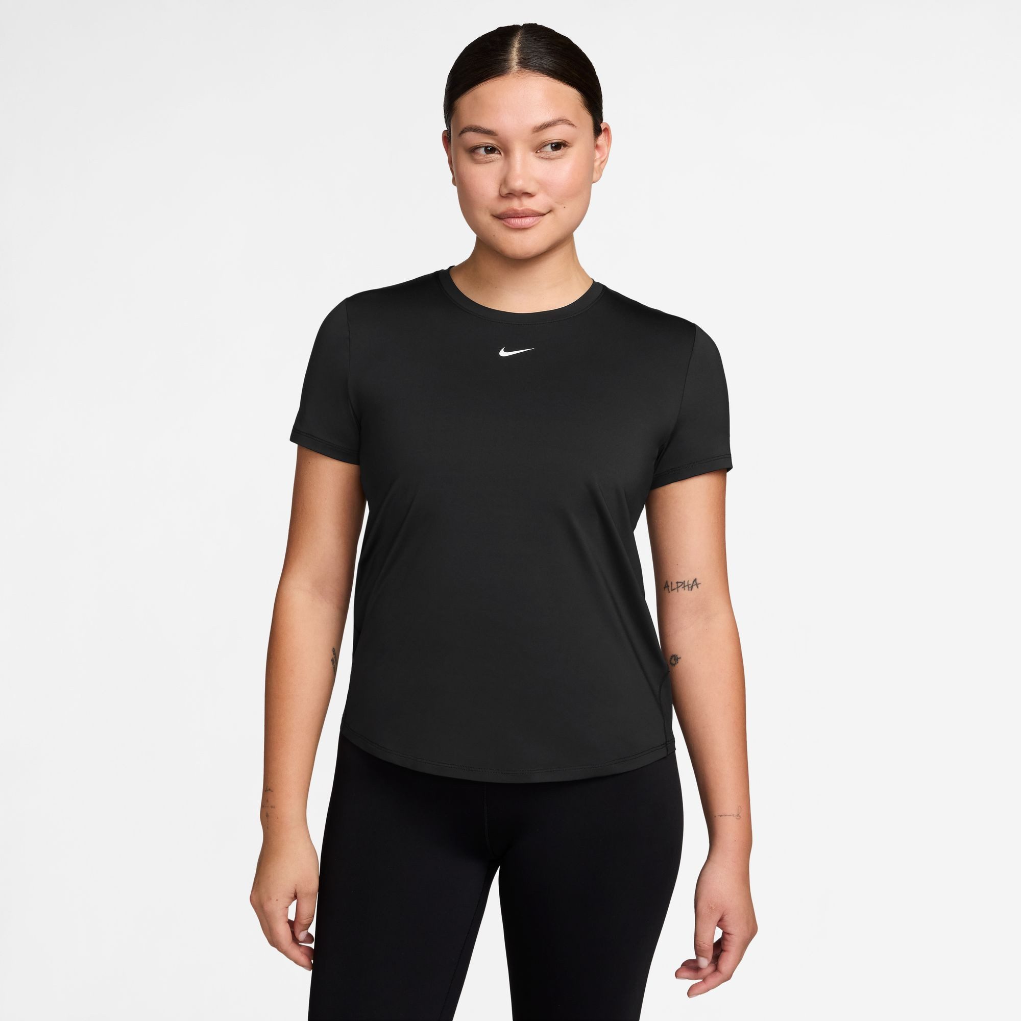 Nike T-Shirt W NK ONE CLASSIC DF SS TOP sportlich, Kurzarm, für Fitness und Freizeit, Rundhalsausschnitt