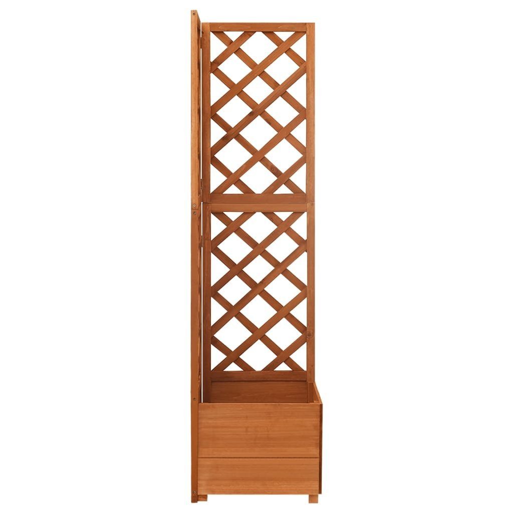 vidaXL Rankgitter NA Eck-Spalier aus massivem Tannenholz mit Pflanzkasten 40x40x150cm fü