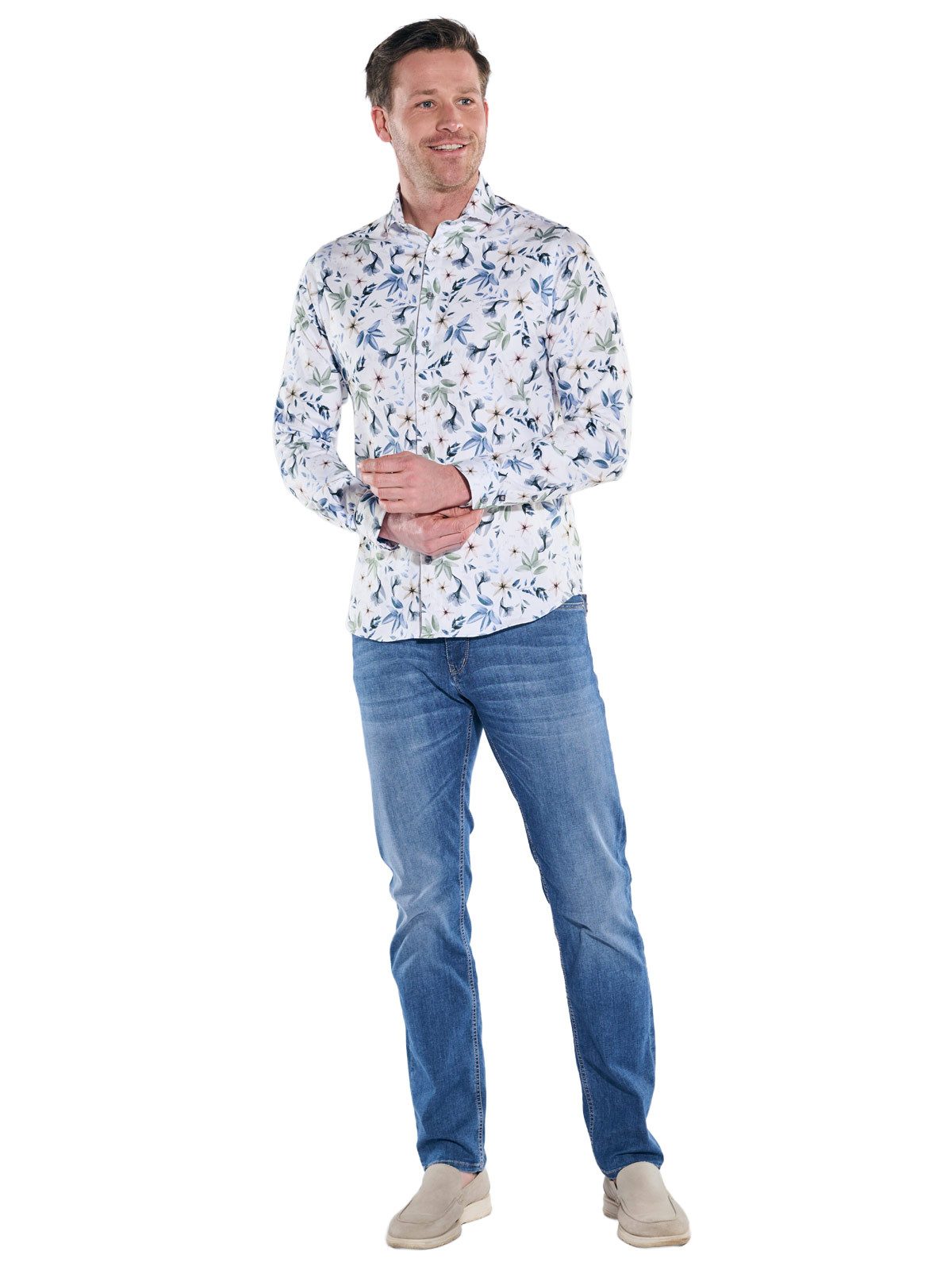 ENGBERS GERMANY Langarmhemd Herren Hemd langarm, Mehrfarbig