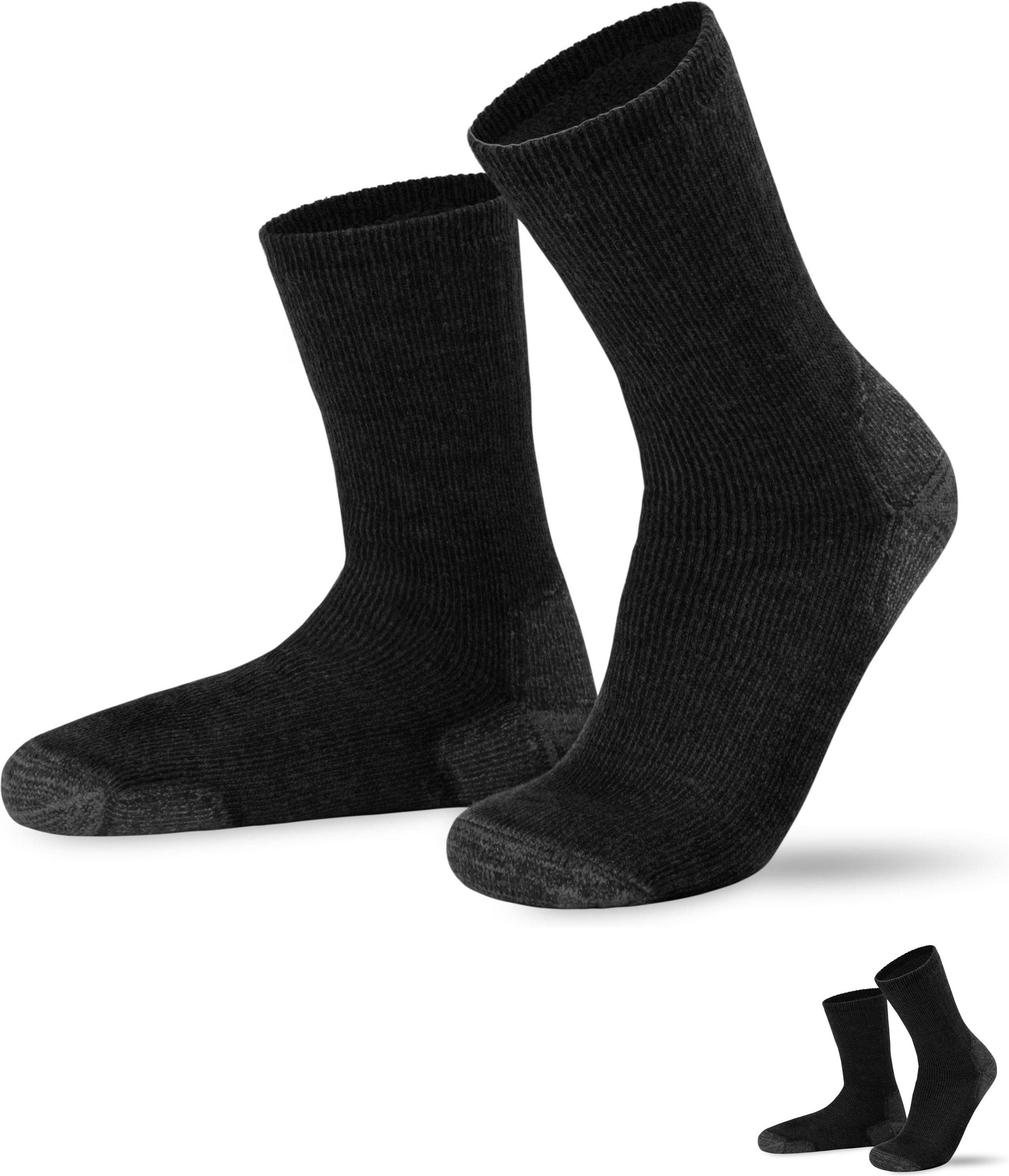 extrem Arbeits- Thermosocken und Outdoorsocken Paar (2 2 reißfest Paar) normani robust Schwarz und