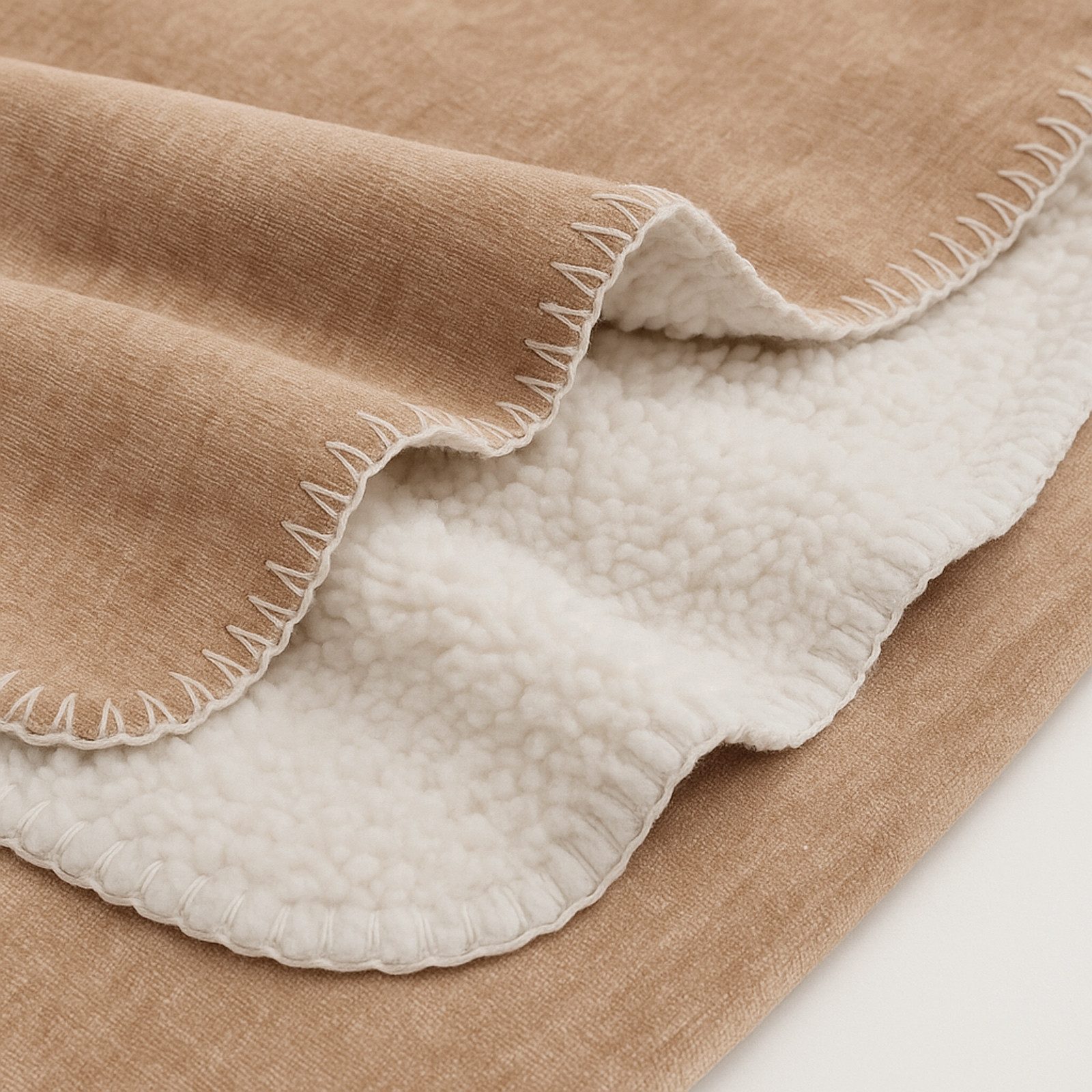 Wohndecke Kuscheldecke Chenille Sherpa Fellimitat Sofadecke, heimtexland, 150x200 I extra dick I warm I kuschelig weich I atmungsaktiv