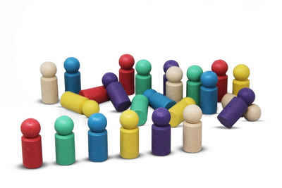 Wissner® aktiv lernen Lernspielzeug Jumbo-Spielfiguren in 6 Farben (24 Stück) (24-St)