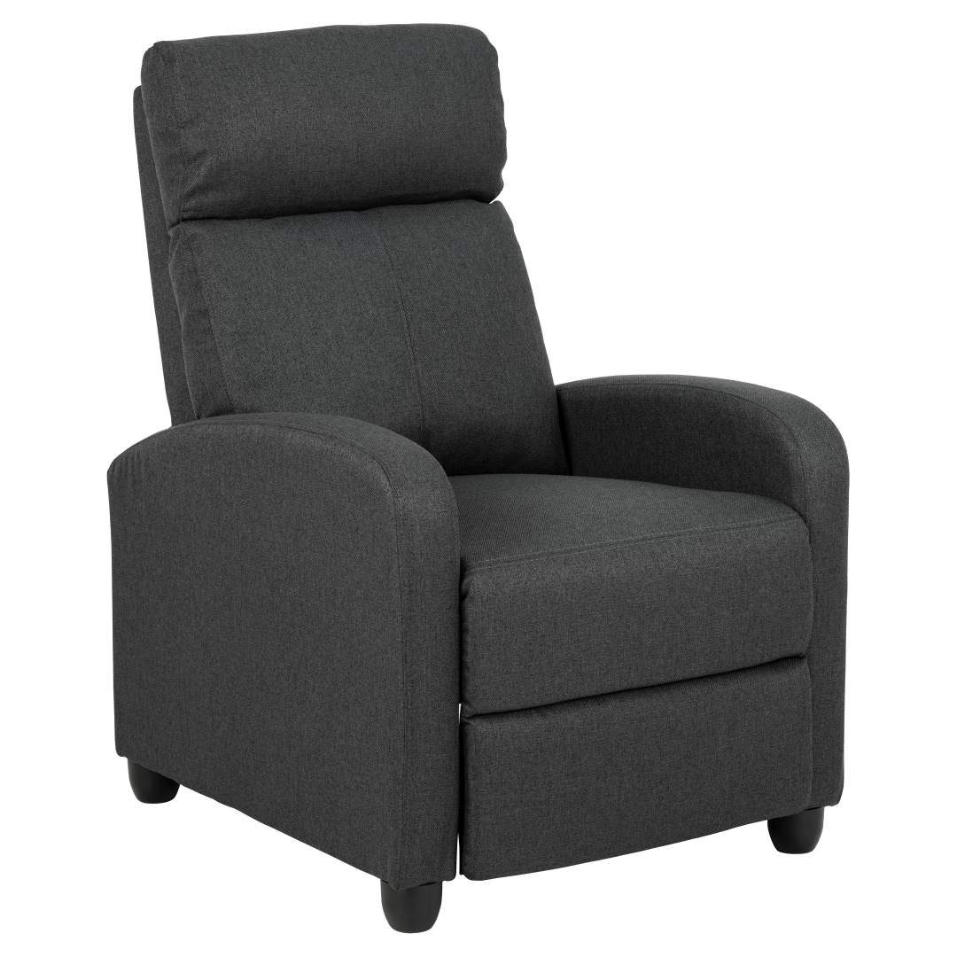 Relaxsessel Siom Sessel recliner mit Tasche, Push-Funktion gra