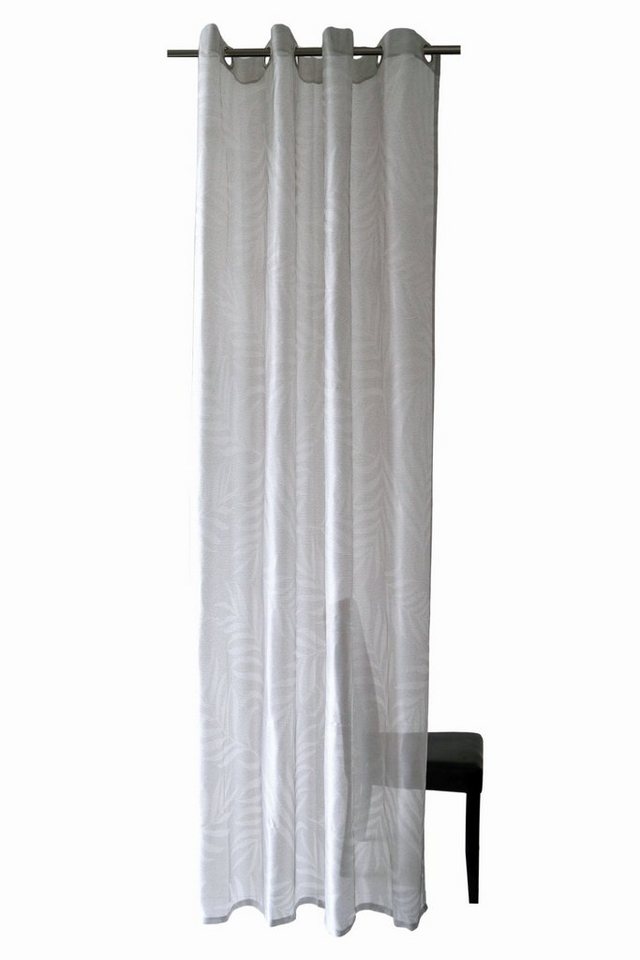 Vorhang, HOMING, Ösenschal Fairy 140x245cm Farbe: silber