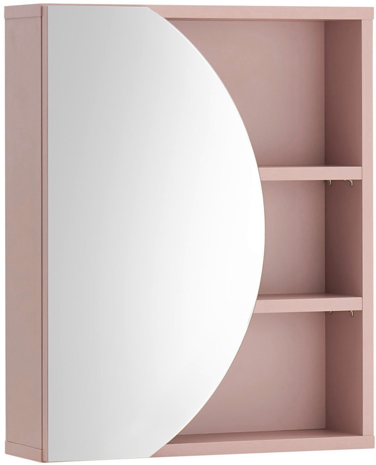 BASIC by Balculina Spiegelschrank Nancy BxHxT 45x45x15 cm (1-St) Breite 45 cm, offene Fächer