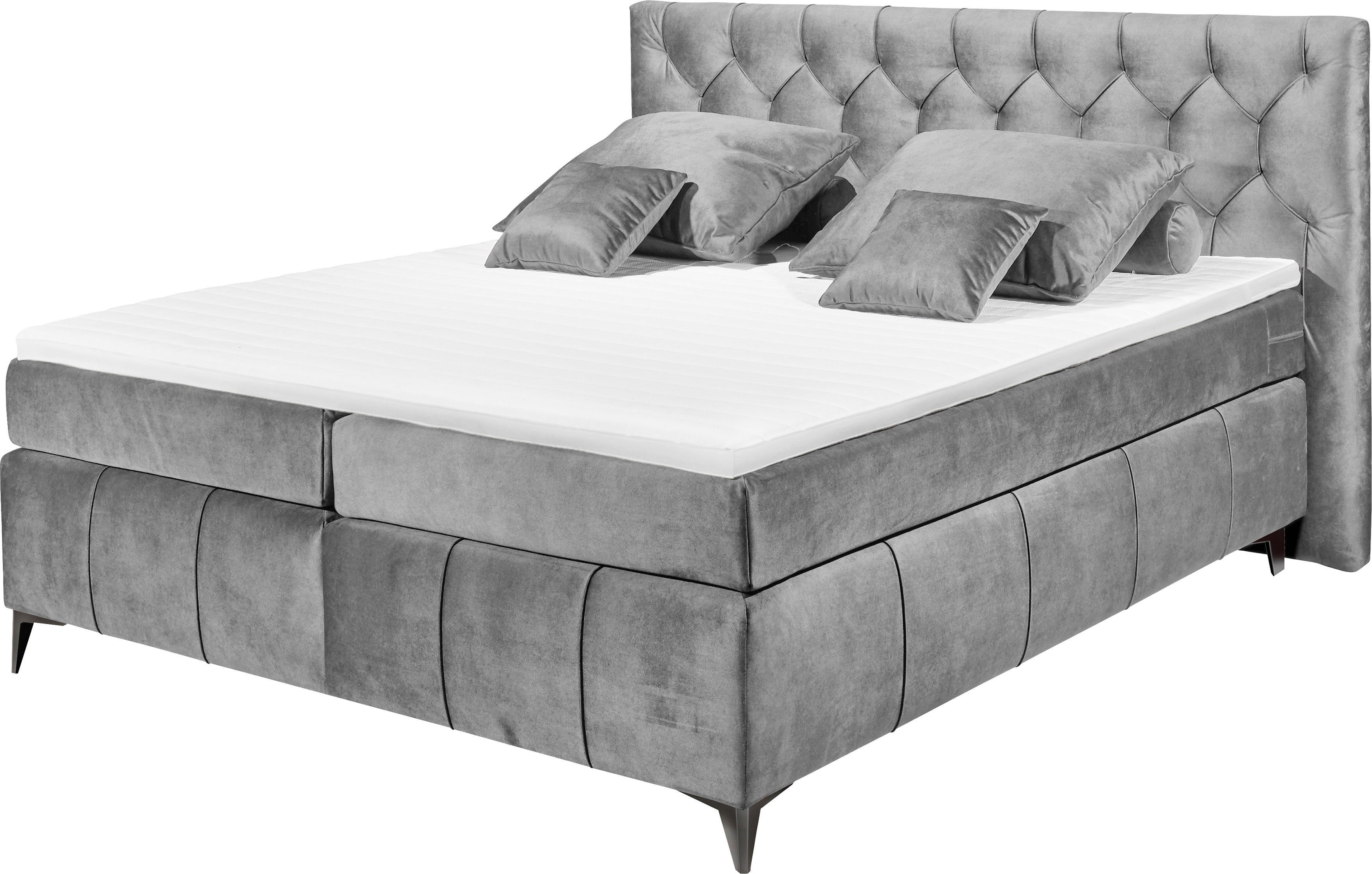 ED EXCITING DESIGN Boxspringbett Pembroke, inkl. Topper