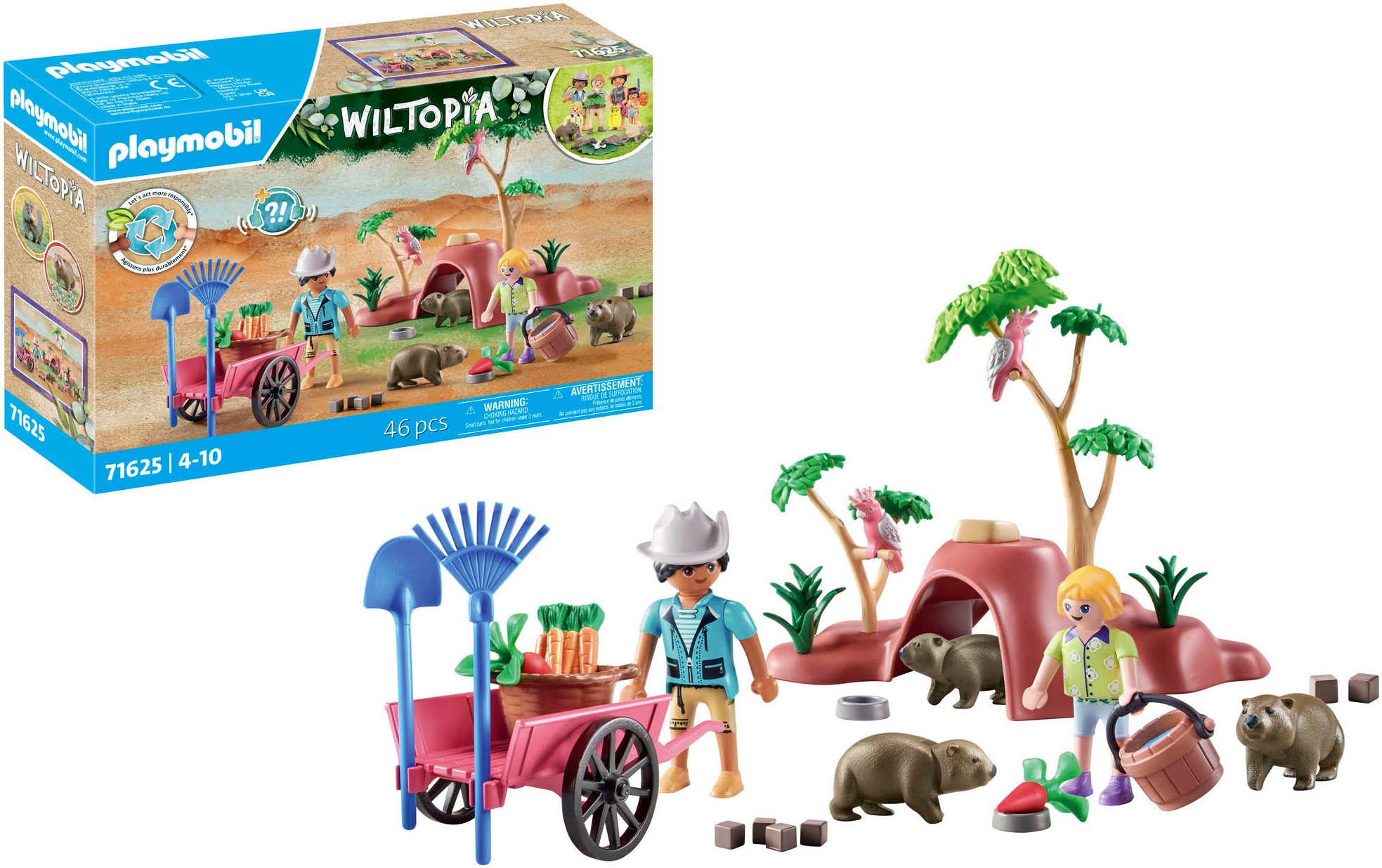 Playmobil® Wombat Unterschlupf (71625), Wiltopia Konstruktions-Spielset, (4 günstig online kaufen